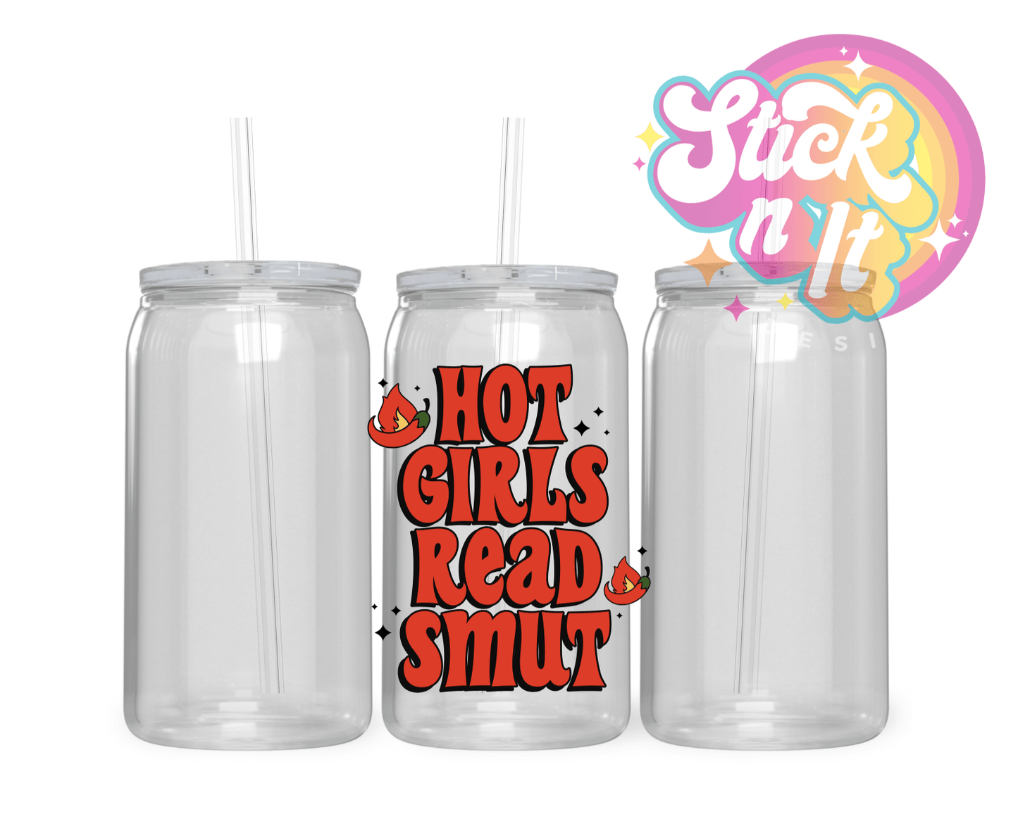 SPICY BOOKISH ACRYLIC CUPS | BOOK LOVER - Stick N It