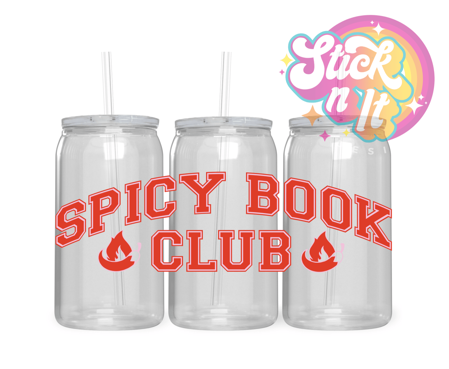 SPICY BOOKISH ACRYLIC CUPS | BOOK LOVER - Stick N It