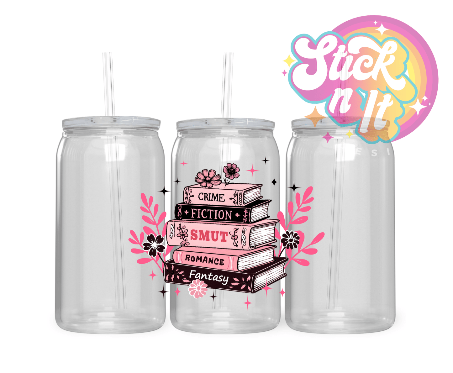 SPICY BOOKISH ACRYLIC CUPS | BOOK LOVER - Stick N It