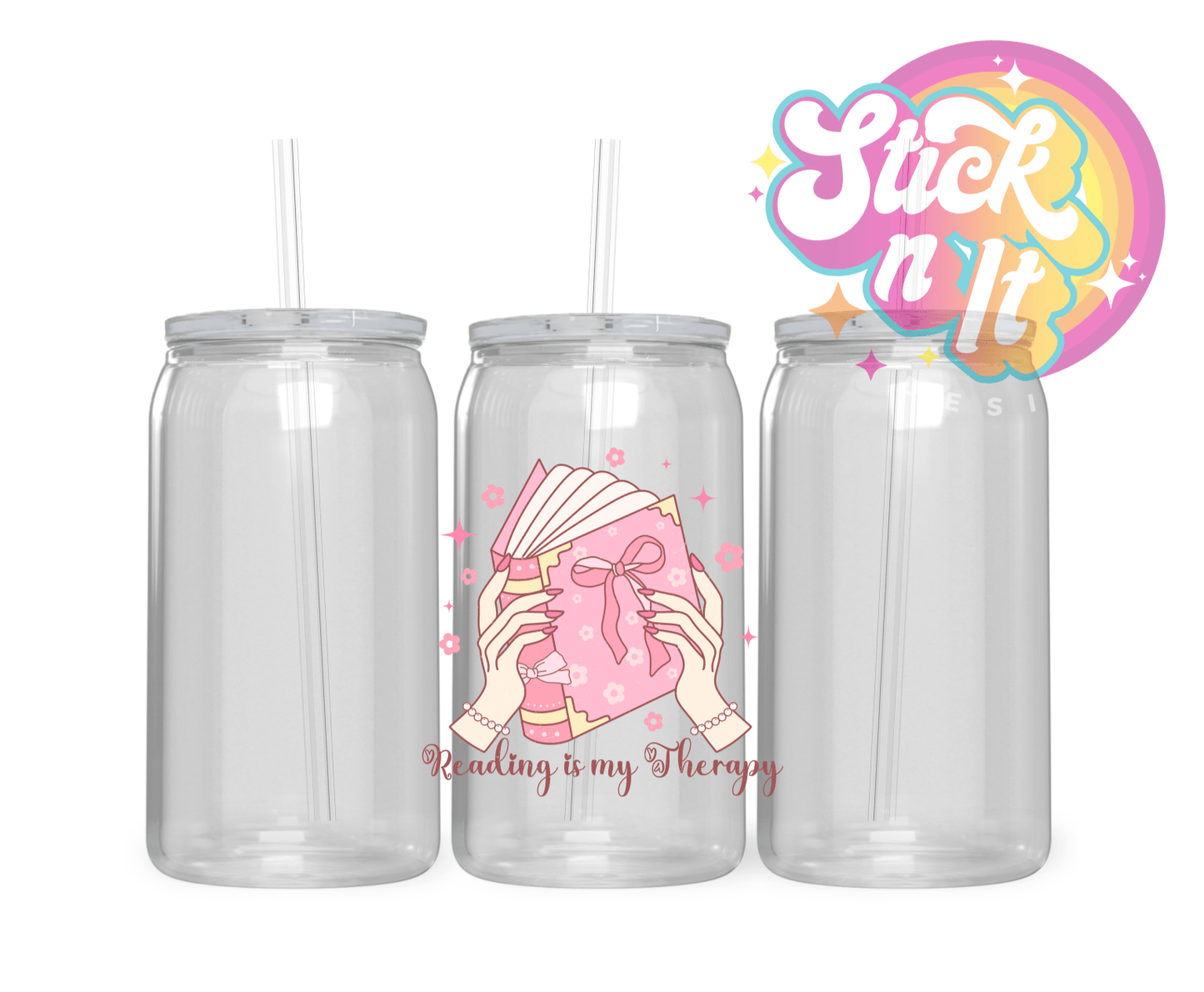 PRETTY BOOKISH ACRYLIC CUPS | BOOK LOVER - Stick N It