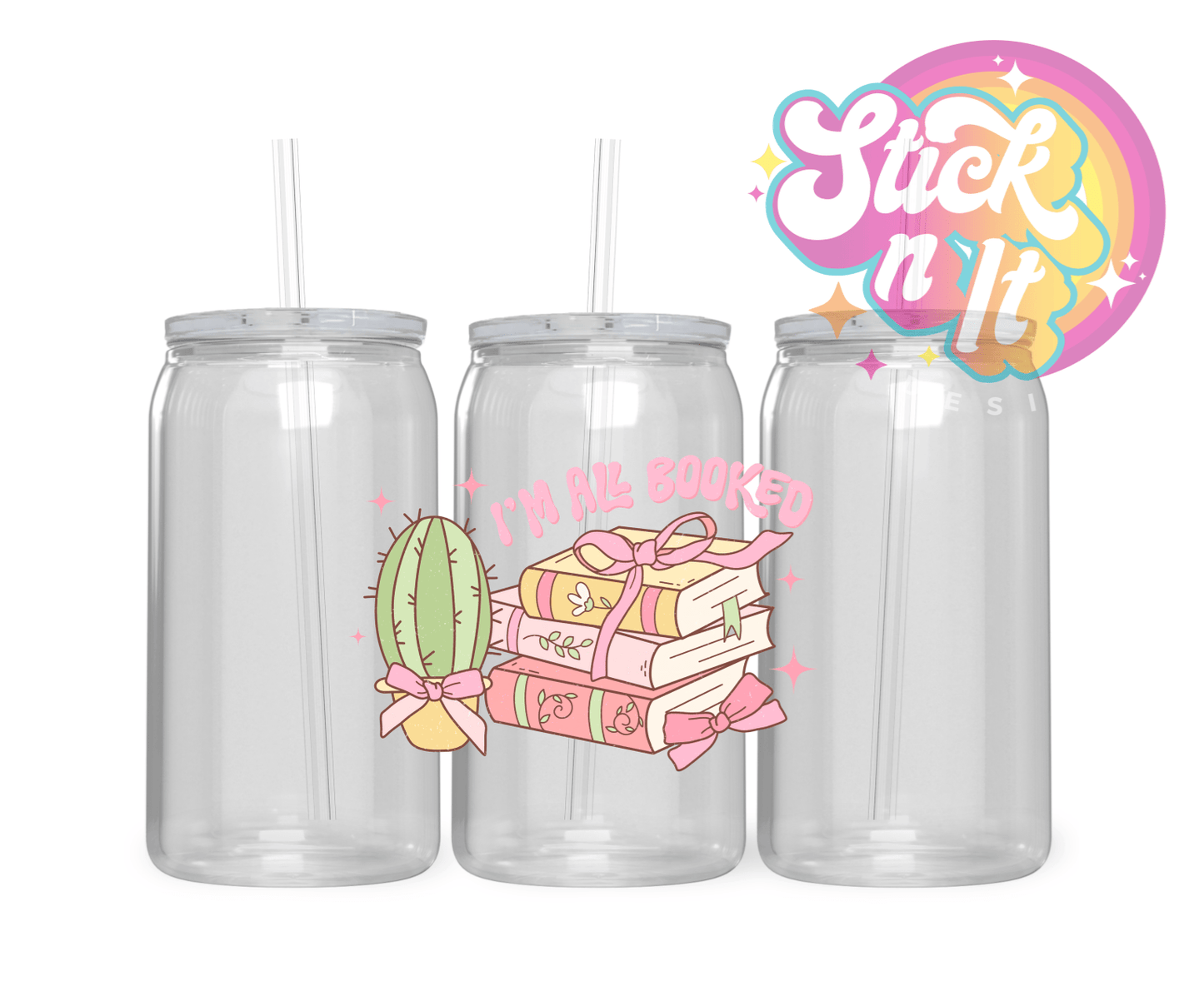 PRETTY BOOKISH ACRYLIC CUPS | BOOK LOVER - Stick N It