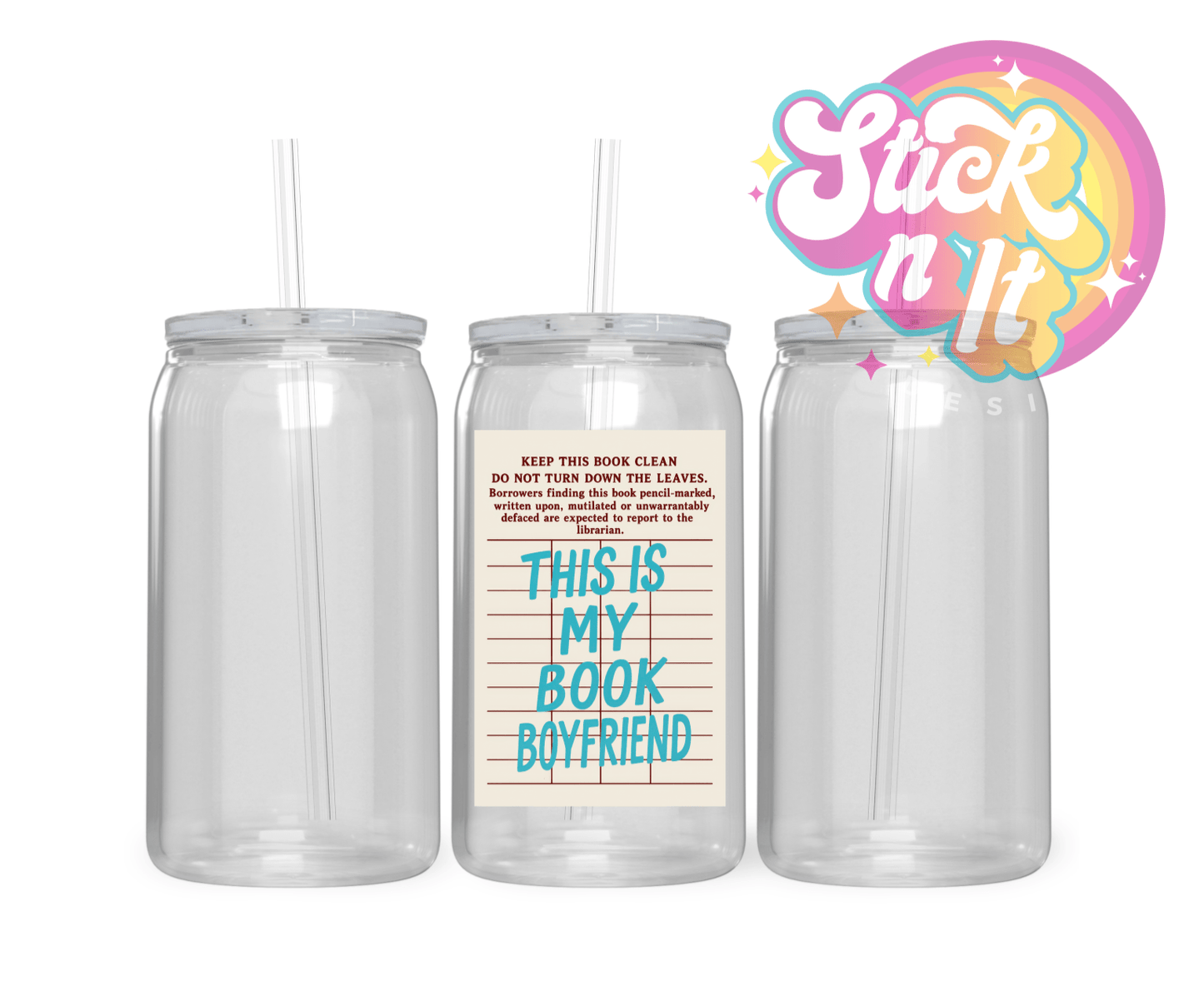 LIBRARY CARD CUPS - Stick N It
