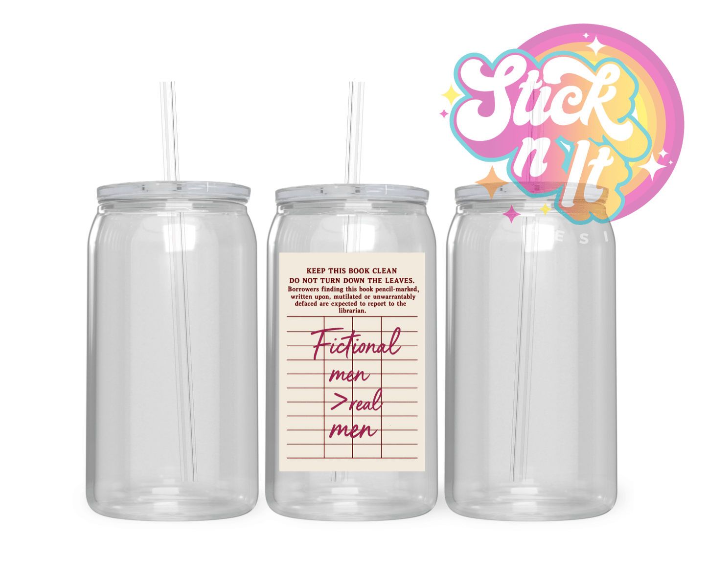 LIBRARY CARD CUPS - Stick N It