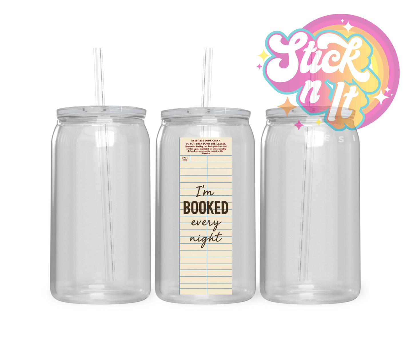 LIBRARY CARD CUPS - Stick N It