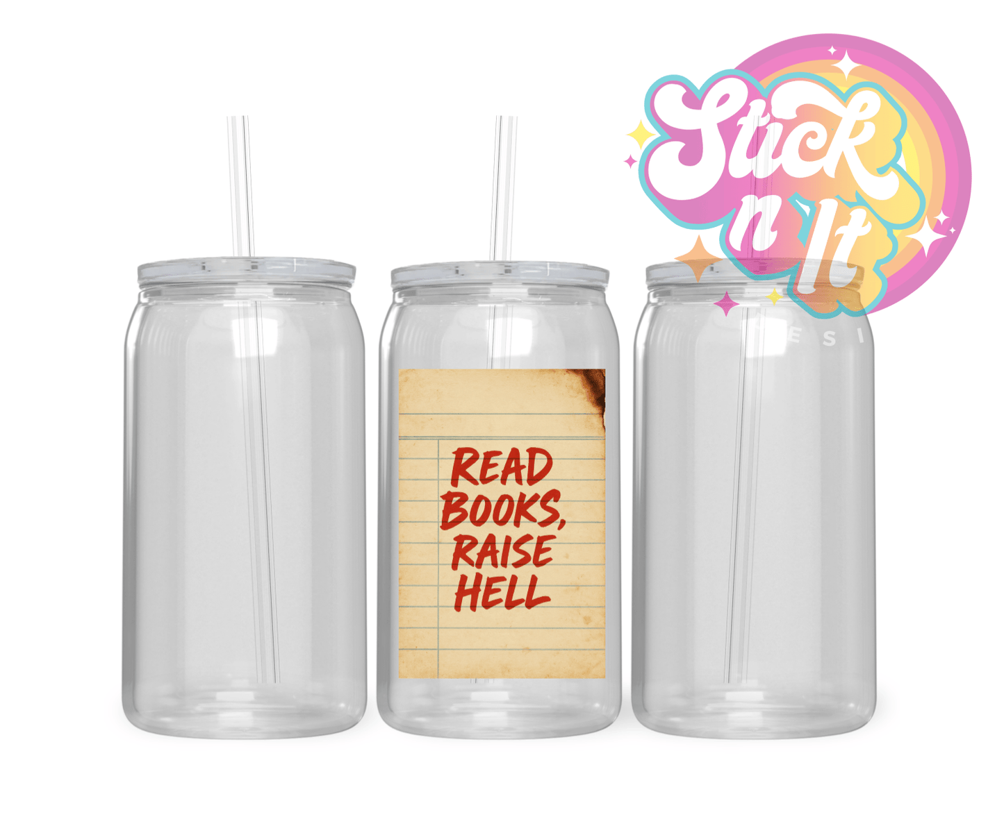 LIBRARY CARD CUPS - Stick N It