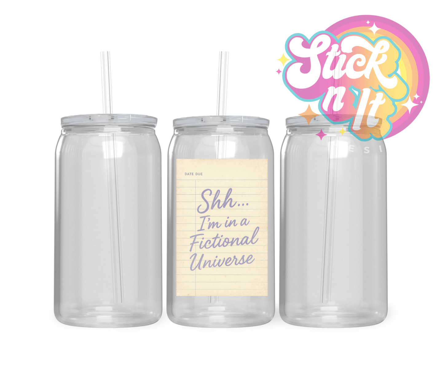 LIBRARY CARD CUPS - Stick N It