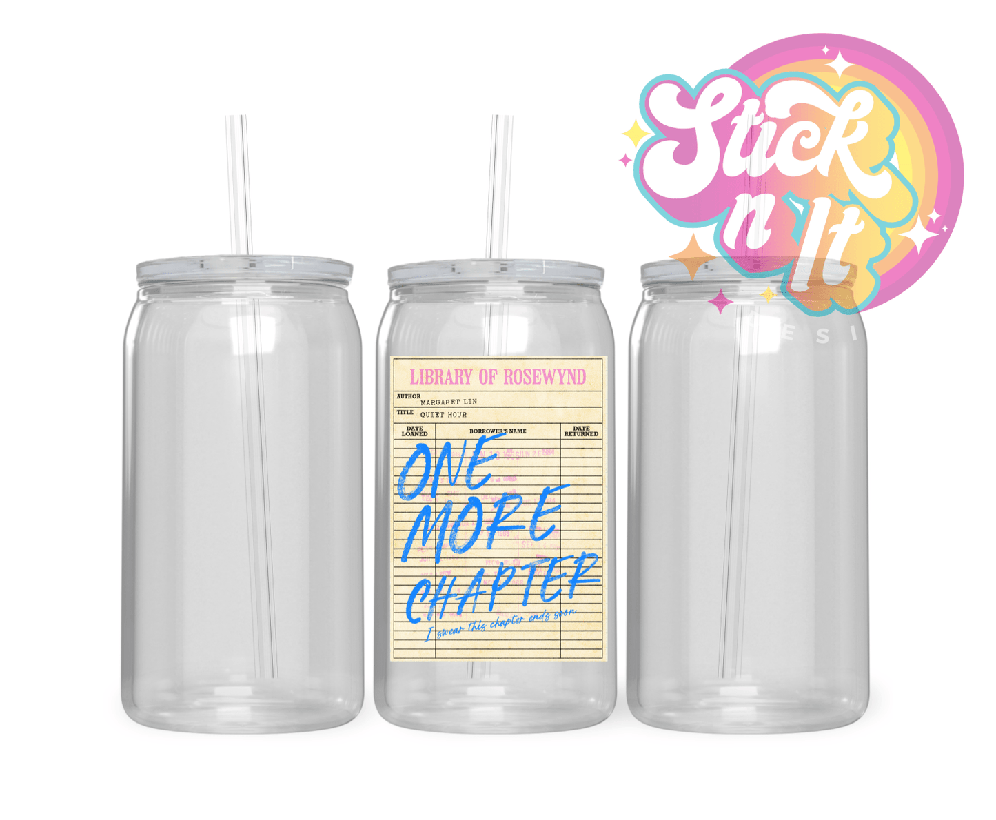 LIBRARY CARD CUPS - Stick N It