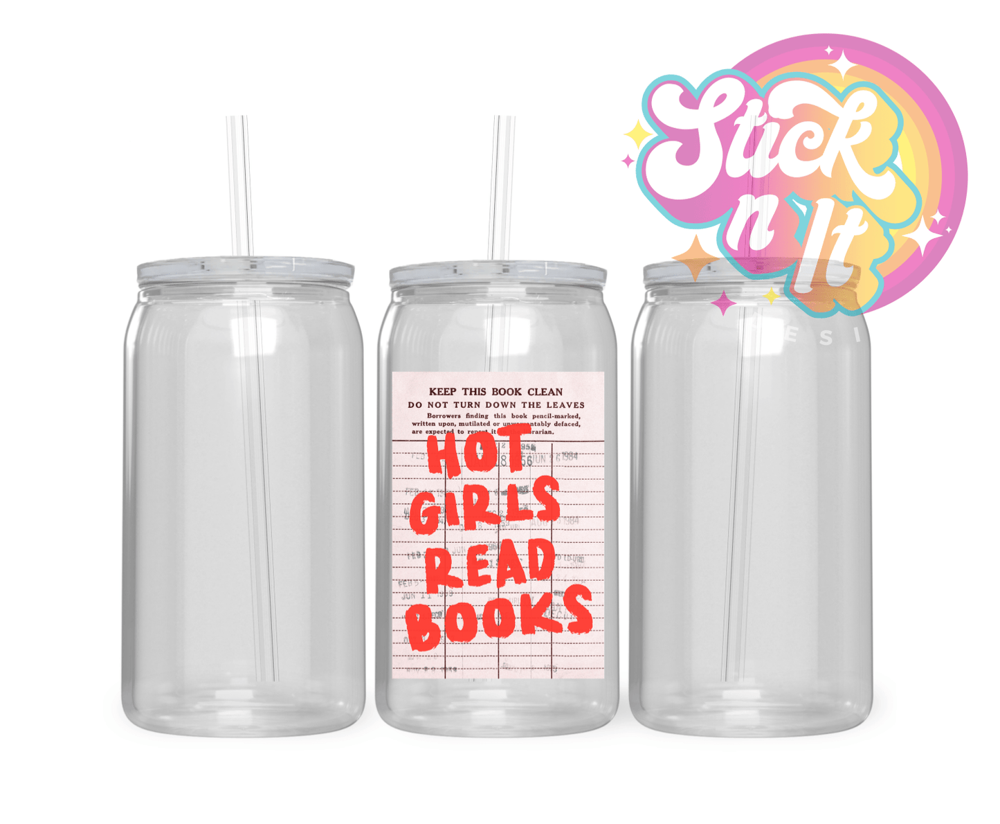 LIBRARY CARD CUPS - Stick N It