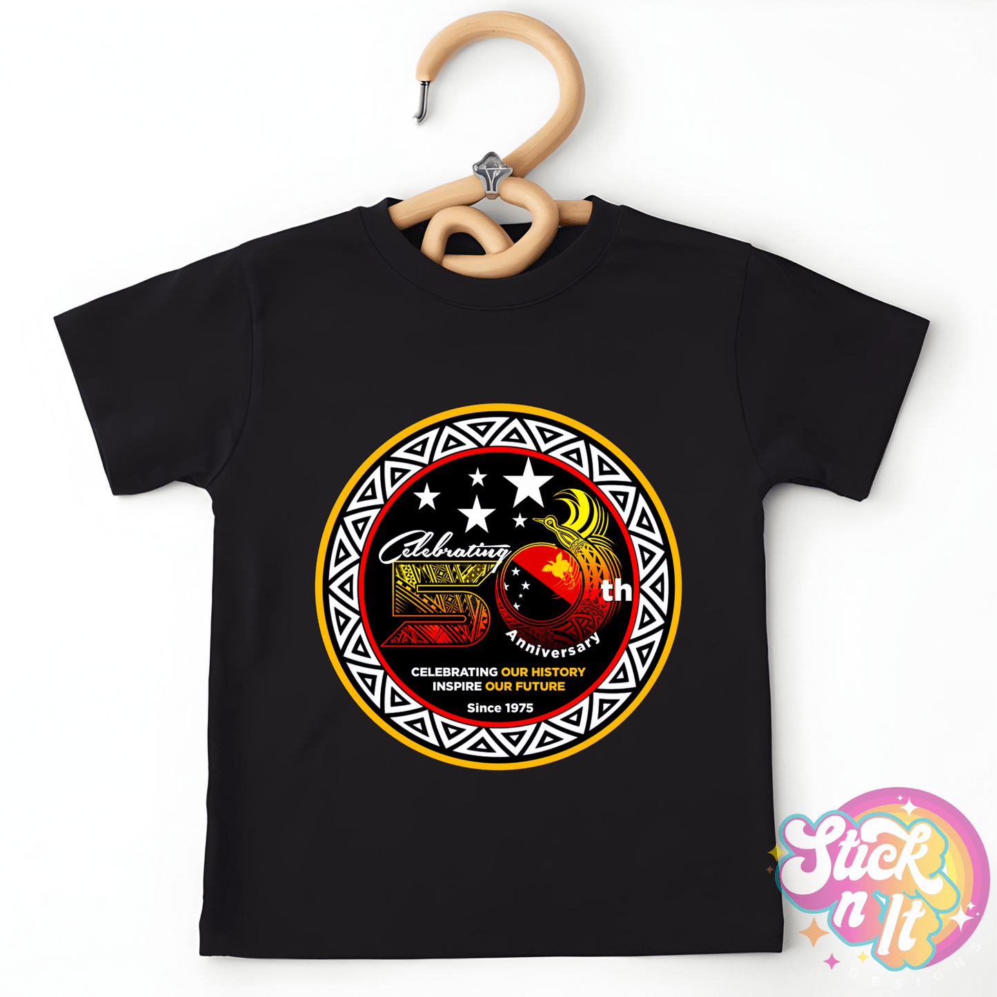 LIMITED EDITION | PNG | 50 YEARS OF INDEPENDENCE KIDS SHIRTS - Stick N It