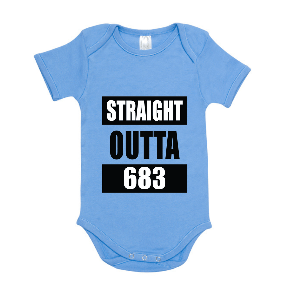 STRAIGHT OUTTA 683 | ORGANIC COTTON ONESIE - Stick N It