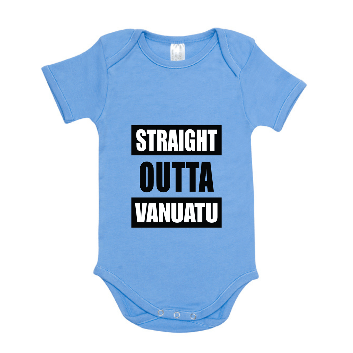 STRAIGHT OUTTA VANUATU | ORGANIC COTTON ONESIE - Stick N It