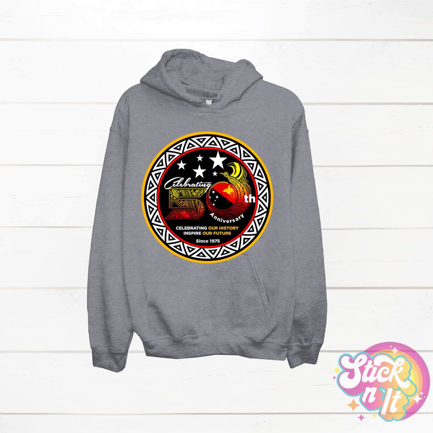 LIMITED EDITION | PNG | 50 YEARS OF INDEPENDENCE HOODIES - Stick N It