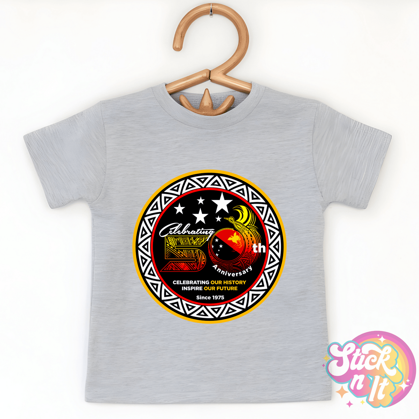 LIMITED EDITION | PNG | 50 YEARS OF INDEPENDENCE KIDS SHIRTS - Stick N It