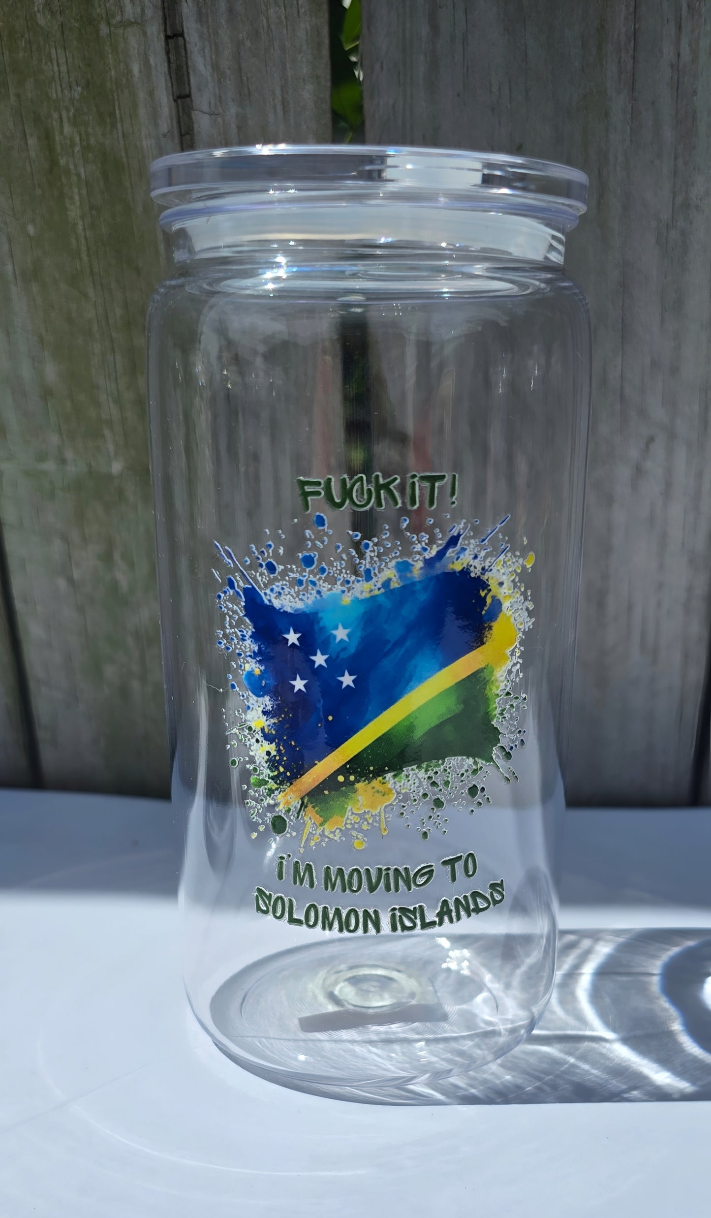SOLOMON ISLANDS ACRYLIC CUPS - Stick N It
