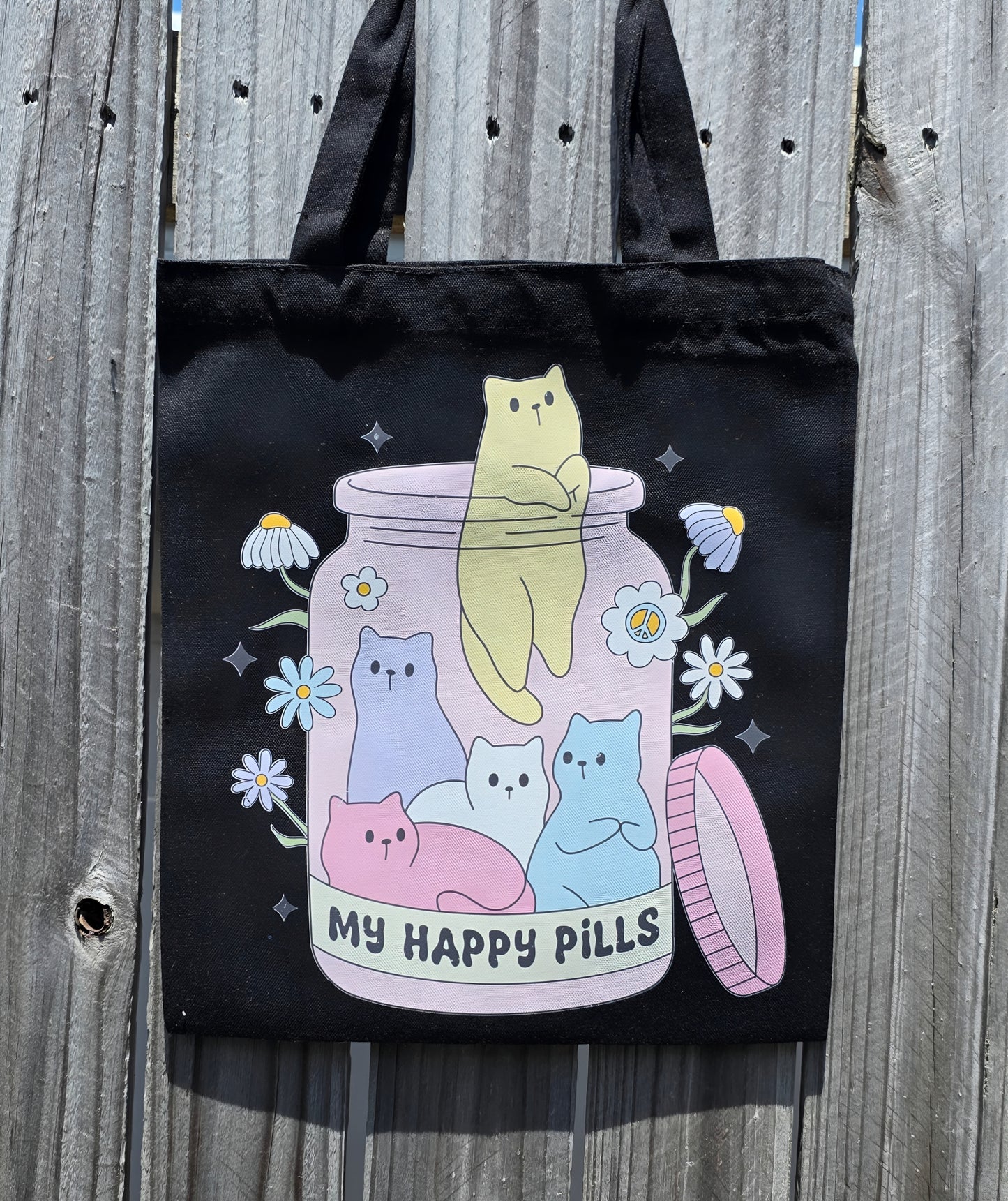 MY HAPPY PILLS REUSABLE TOTE BAG - Stick N It