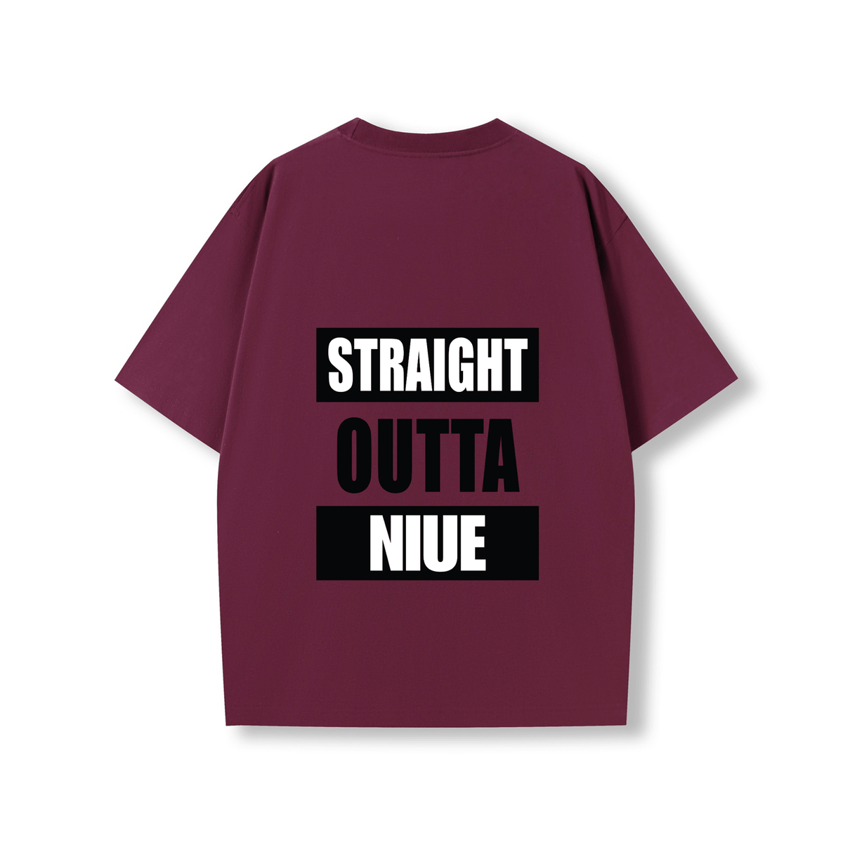 STRAIGHT OUTTA NIUE | OVERSIZE UNISEX TEE - Stick N It