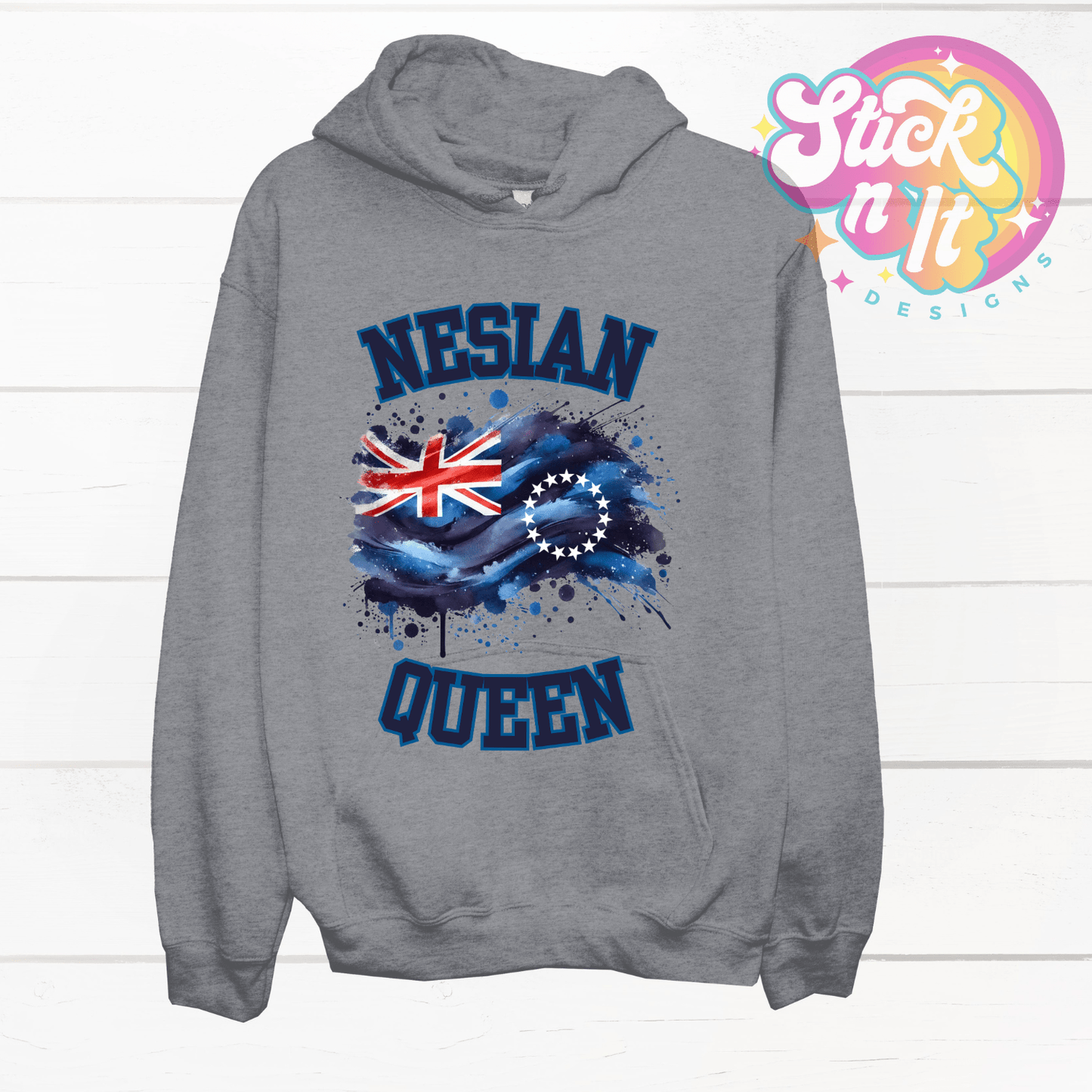COOK ISLANDS NESIAN QUEEN HOODIE - Stick N It