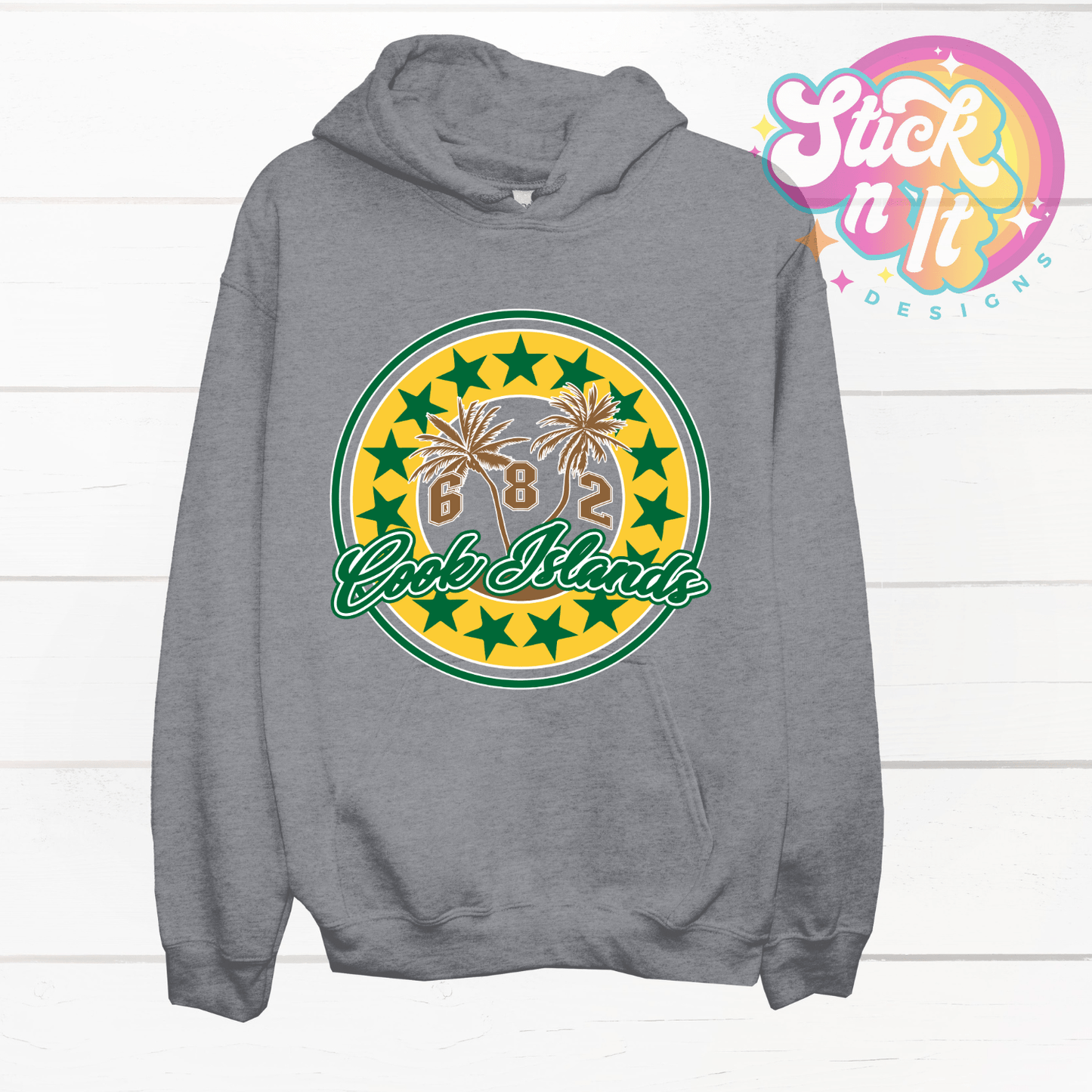 COOK ISLANDS HOODIE | TREES - Stick N It