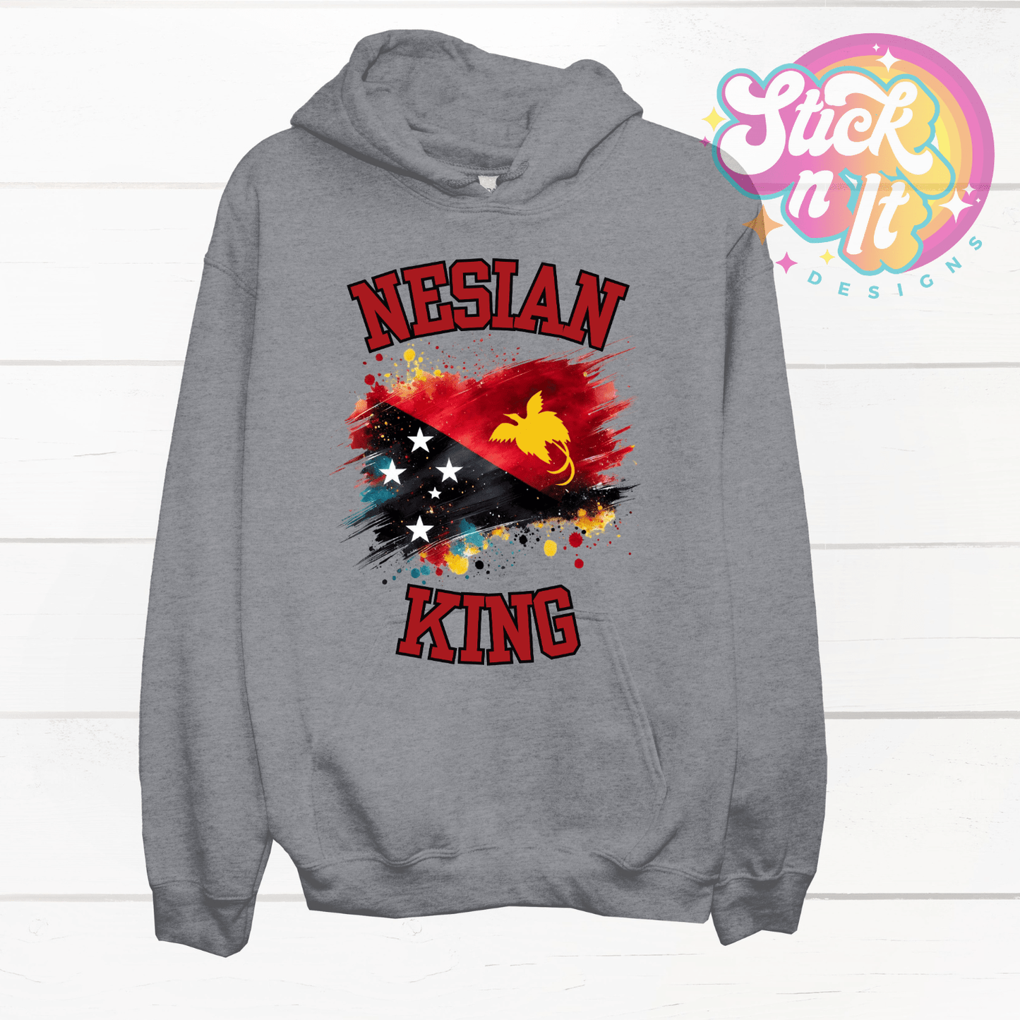 PNG NESIAN KING HOODIE - Stick N It