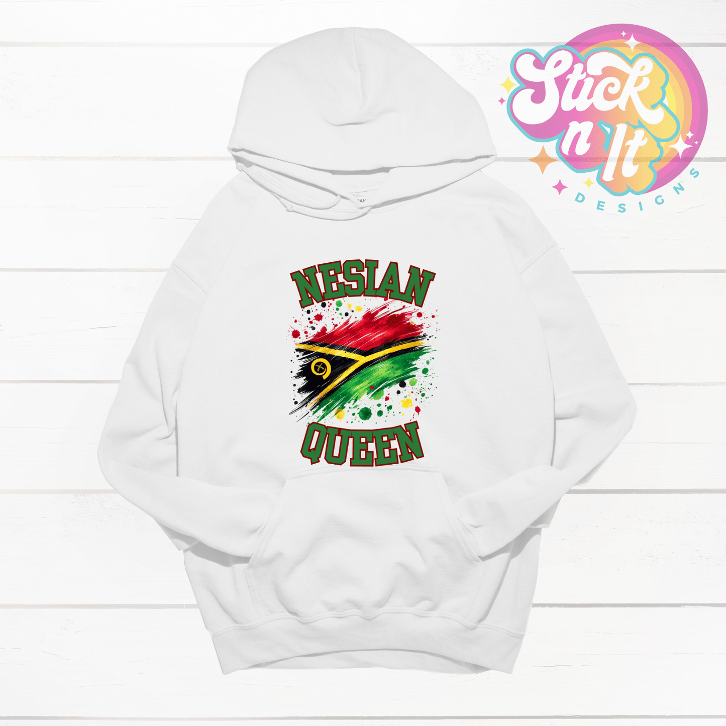 VANUATU NESIAN QUEEN HOODIE - Stick N It