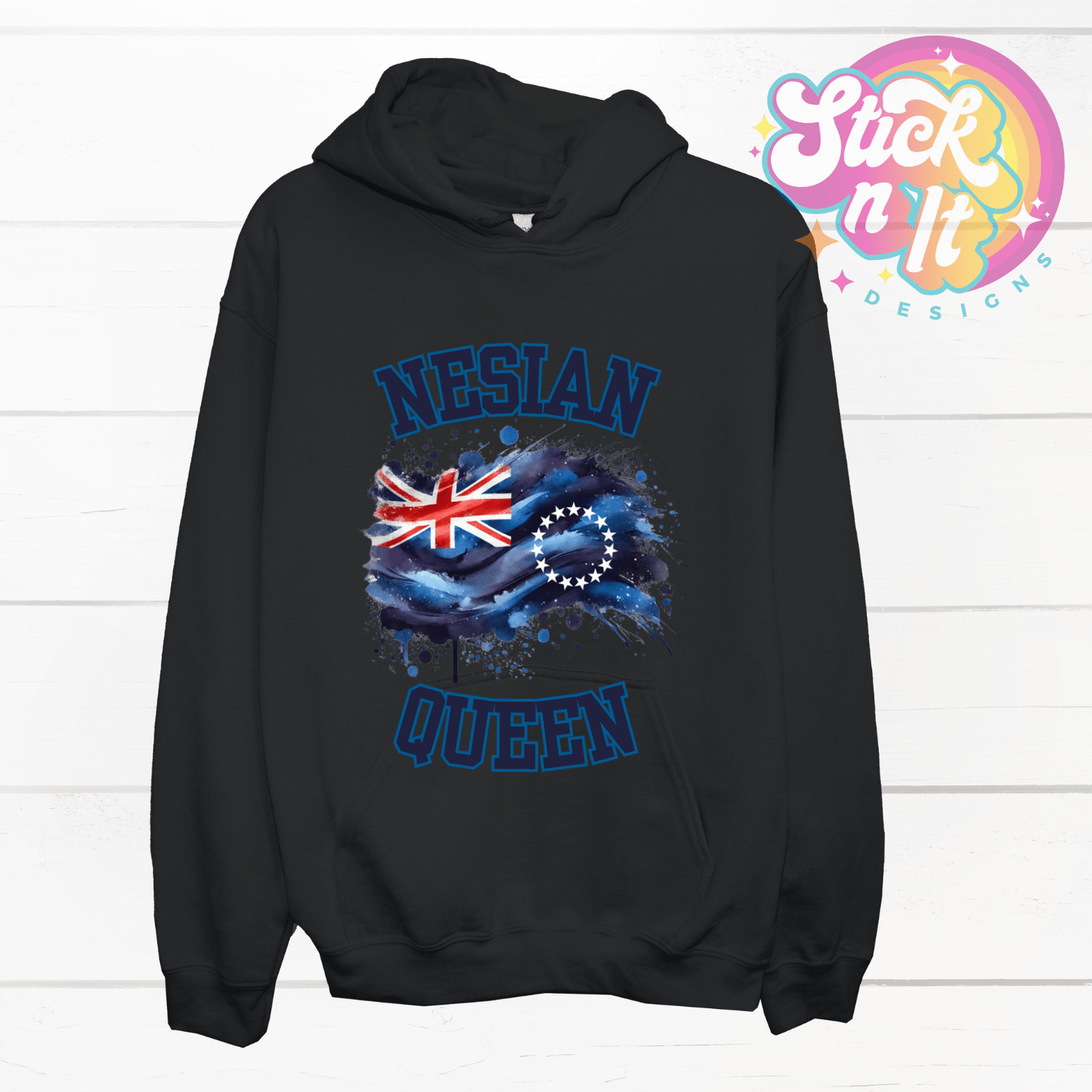 COOK ISLANDS NESIAN QUEEN HOODIE - Stick N It