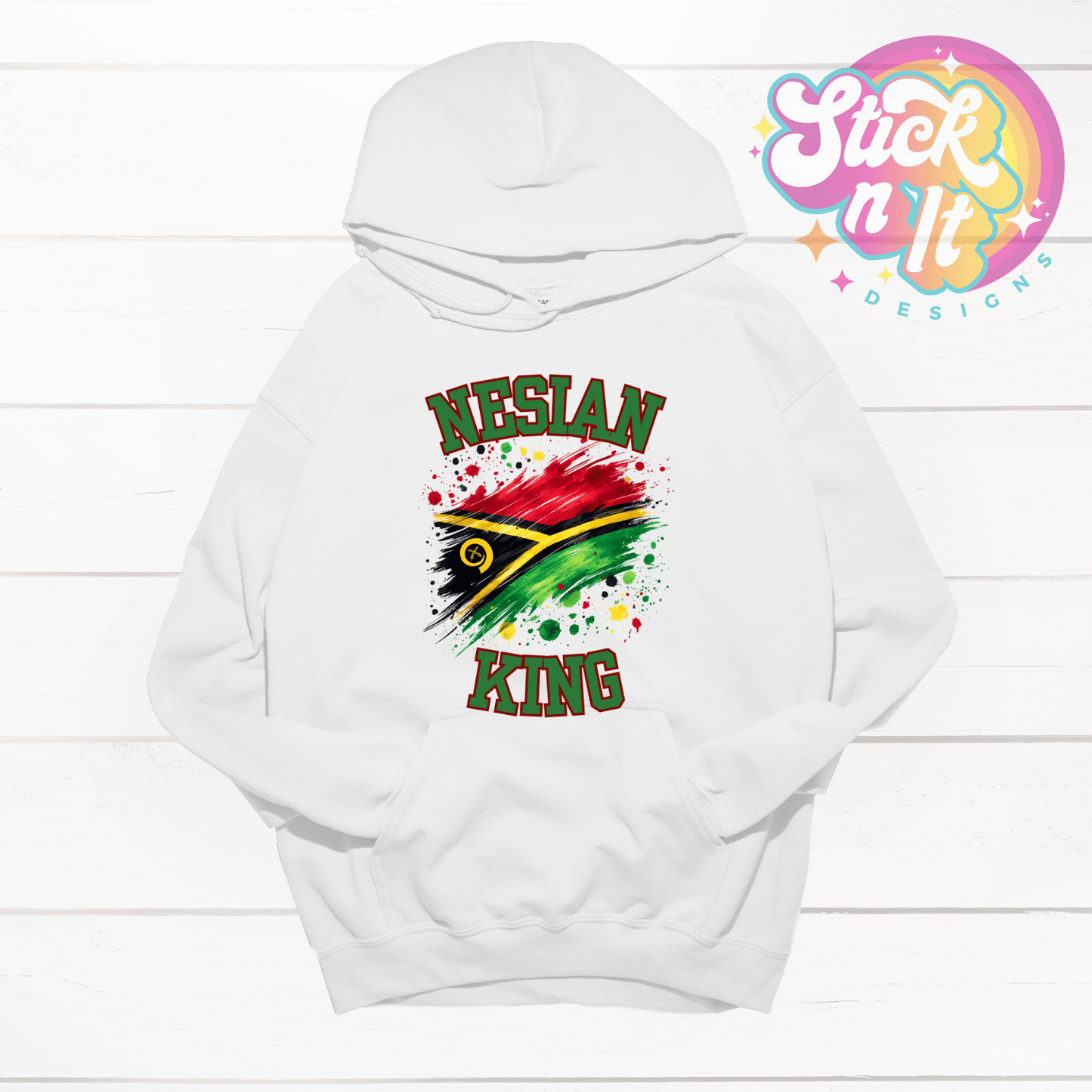 VANUATU NESIAN KING HOODIE - Stick N It