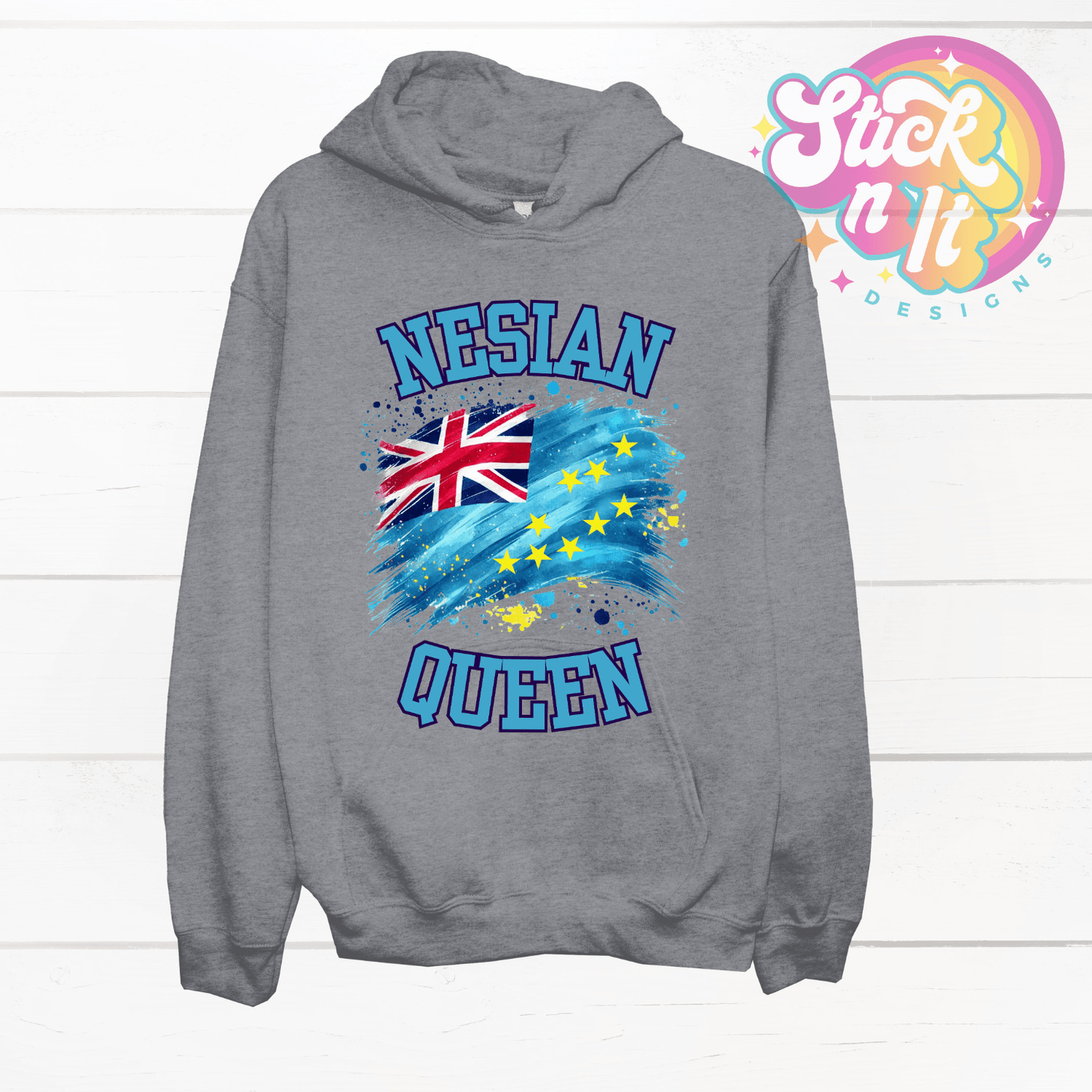 TUVALU NESIAN QUEEN HOODIE - Stick N It