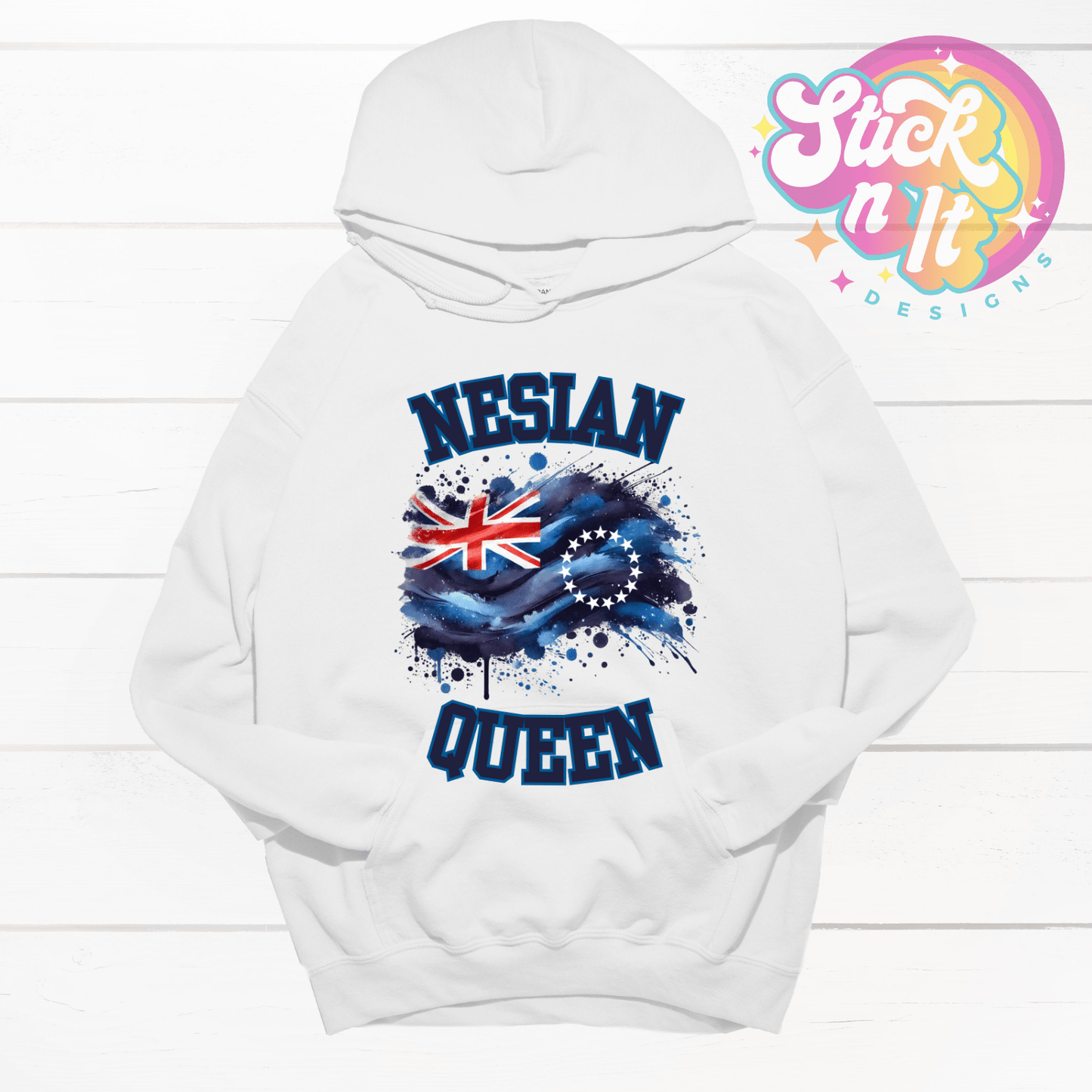 COOK ISLANDS NESIAN QUEEN HOODIE - Stick N It