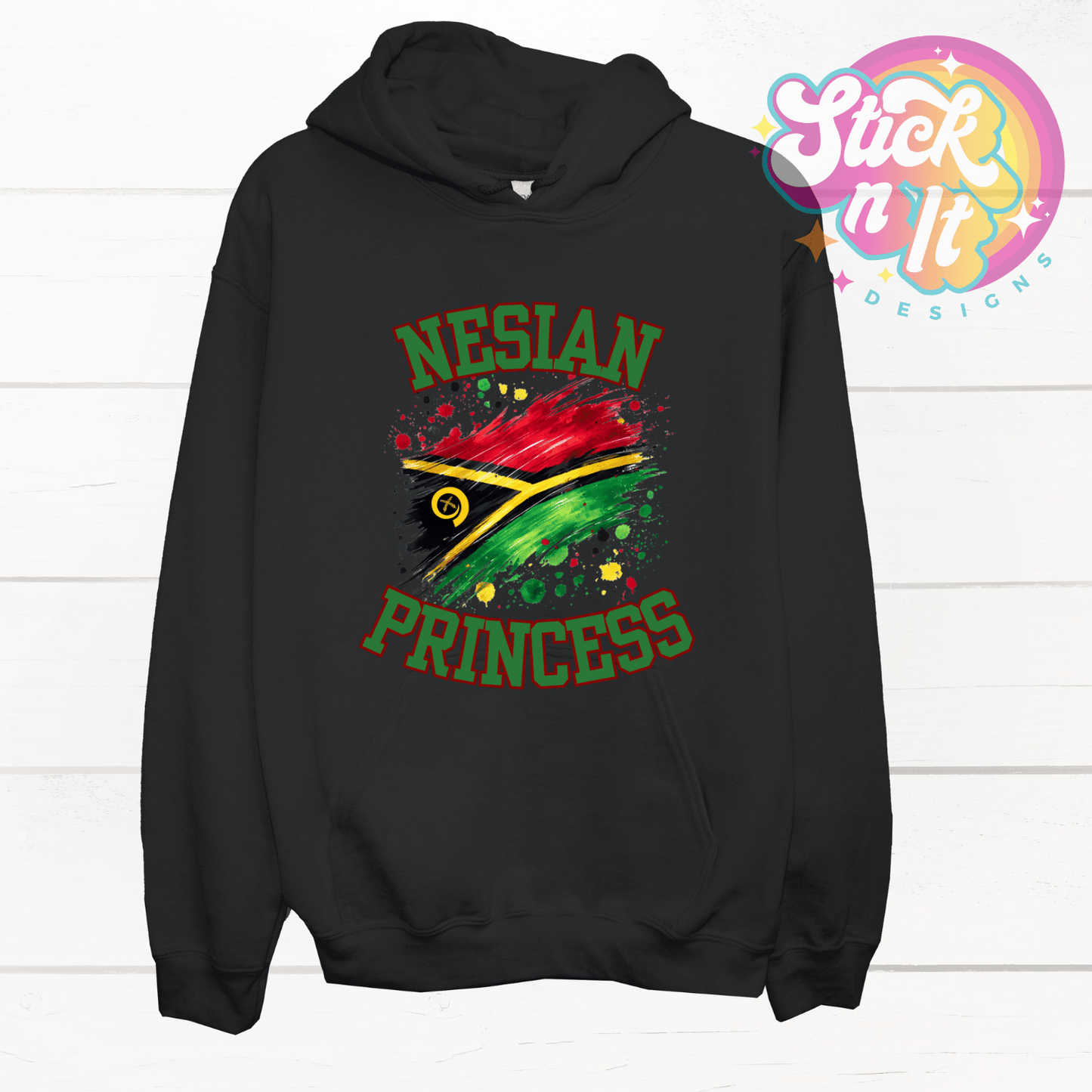 VANUATU NESIAN PRINCESS HOODIE - Stick N It