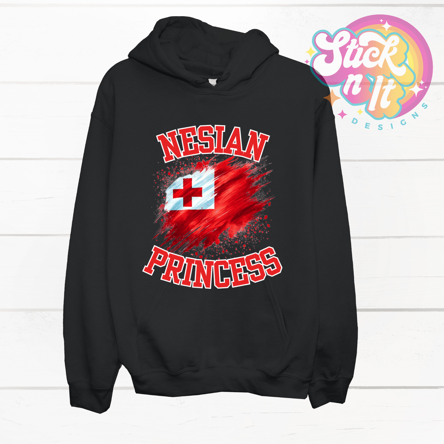 TONGA NESIAN PRINCESS HOODIE - Stick N It