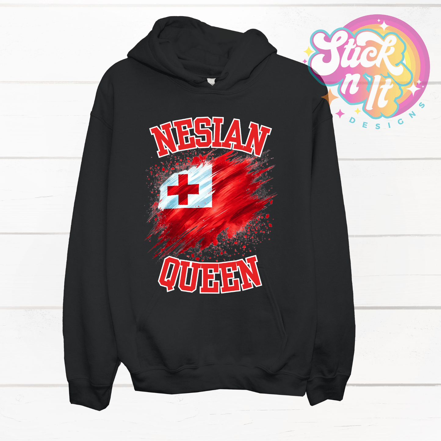TONGA NESIAN QUEEN HOODIE - Stick N It
