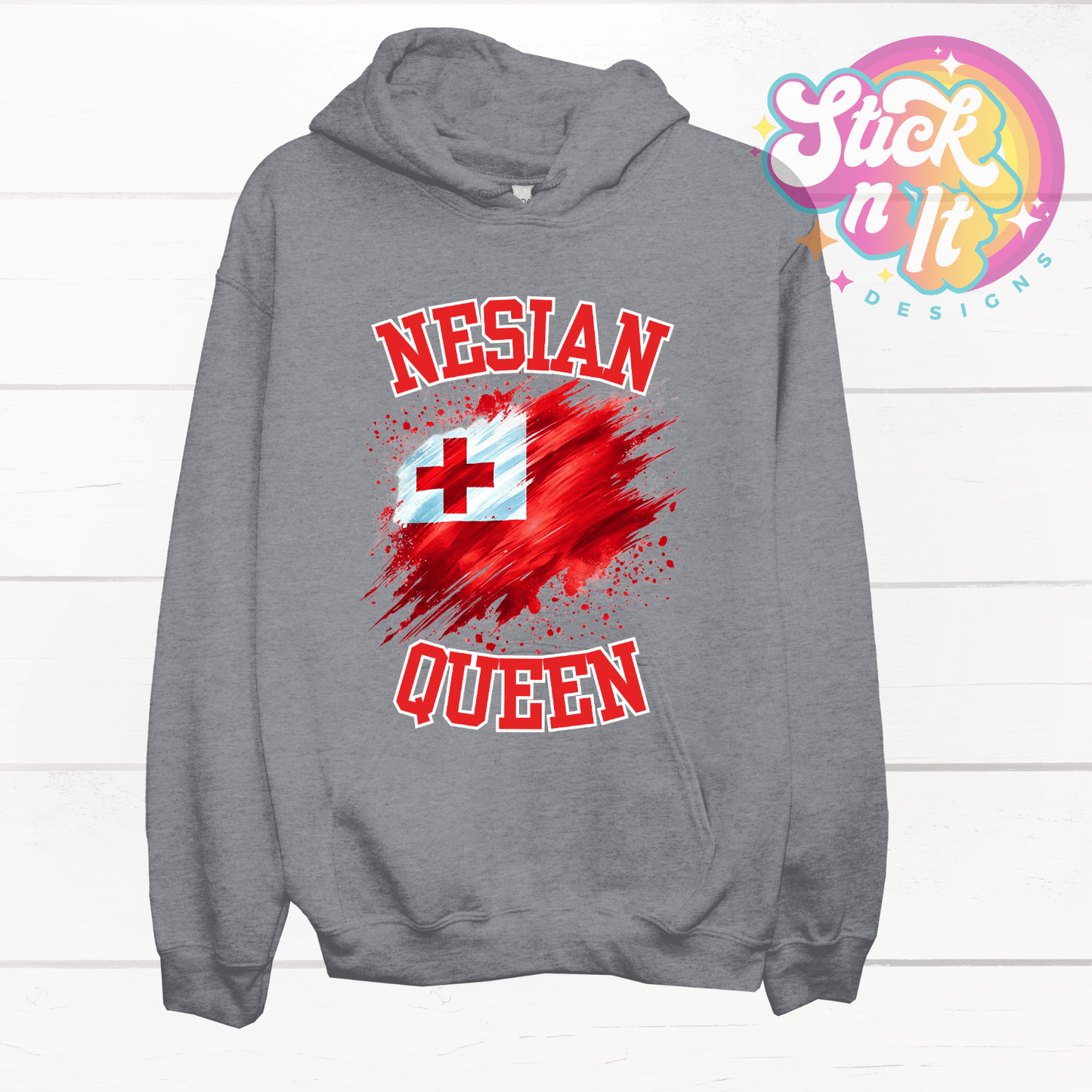 TONGA NESIAN QUEEN HOODIE - Stick N It