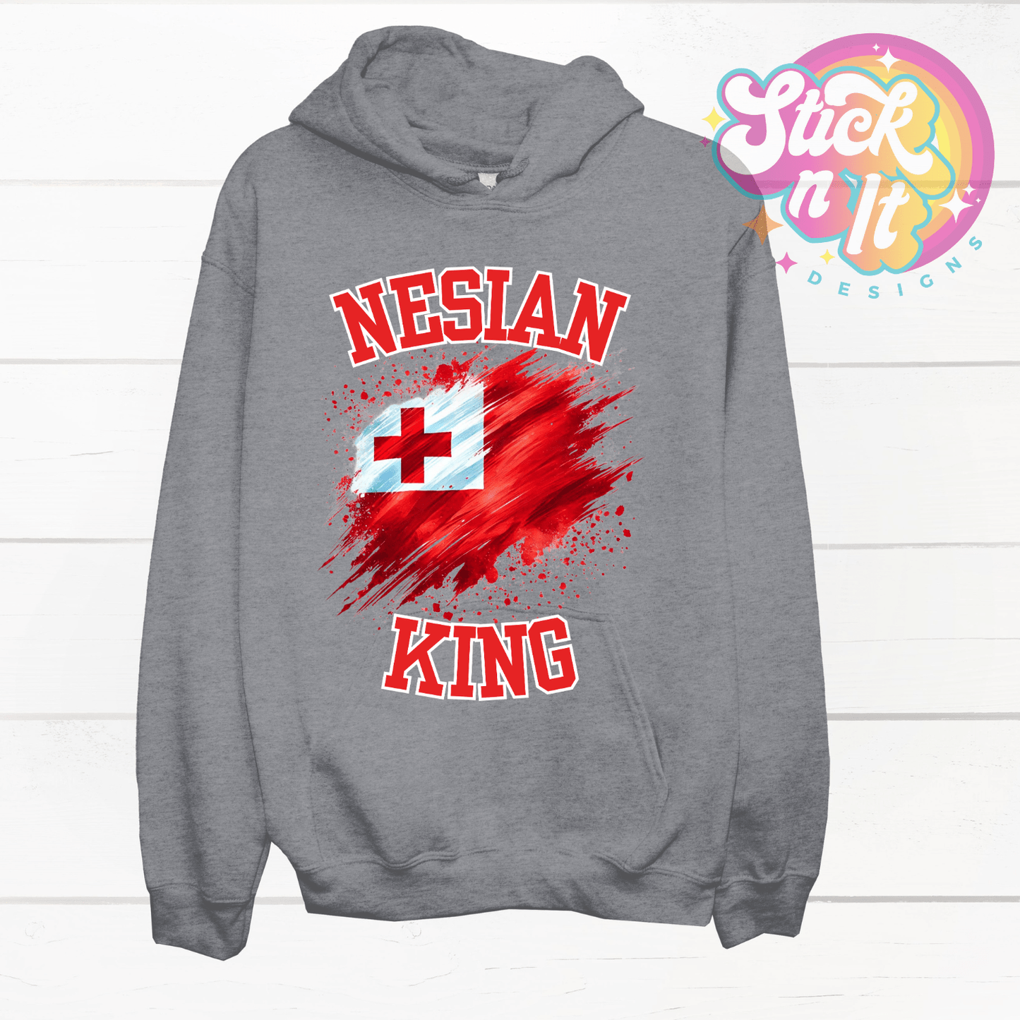 TONGA NESIAN KING HOODIE - Stick N It
