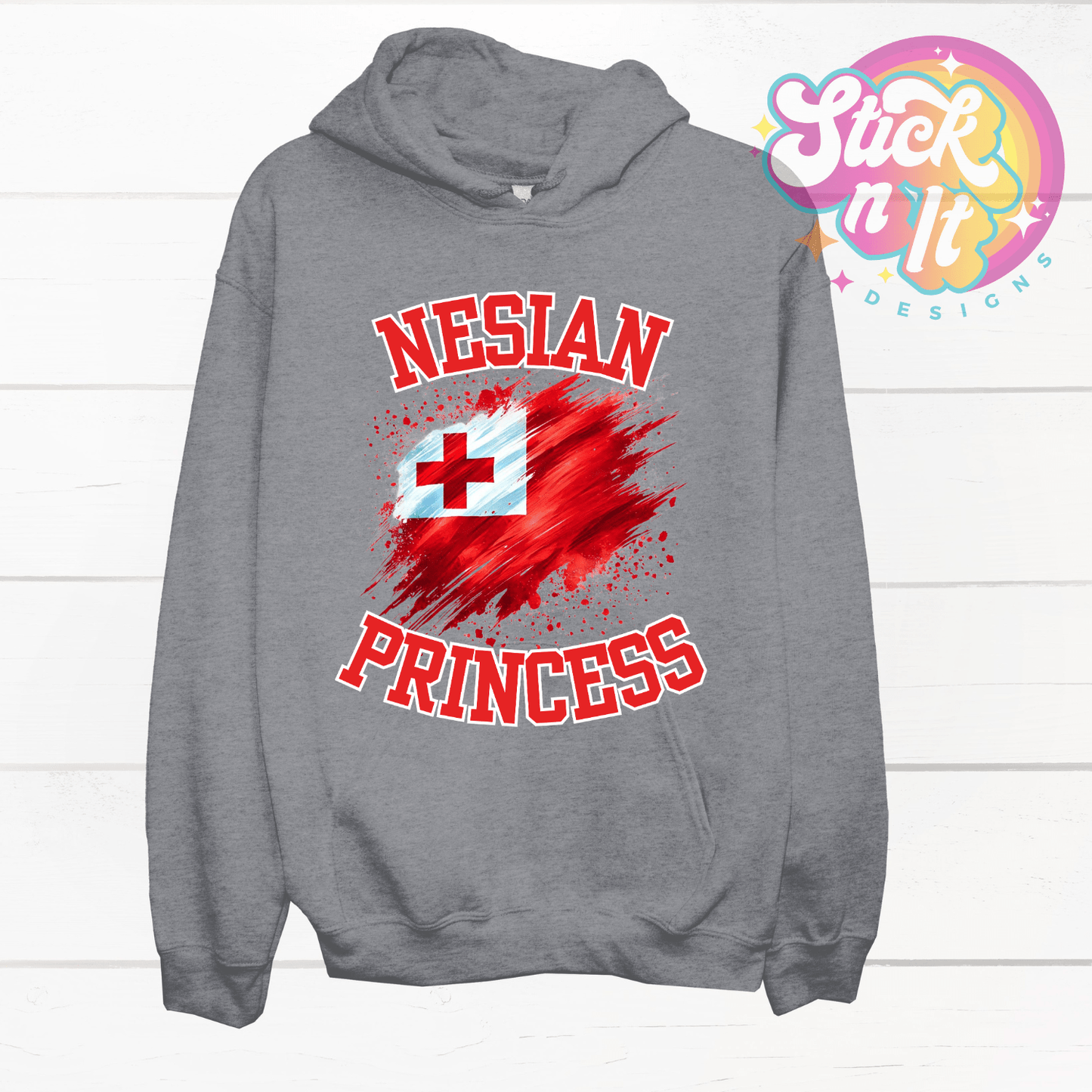 TONGA NESIAN PRINCESS HOODIE - Stick N It