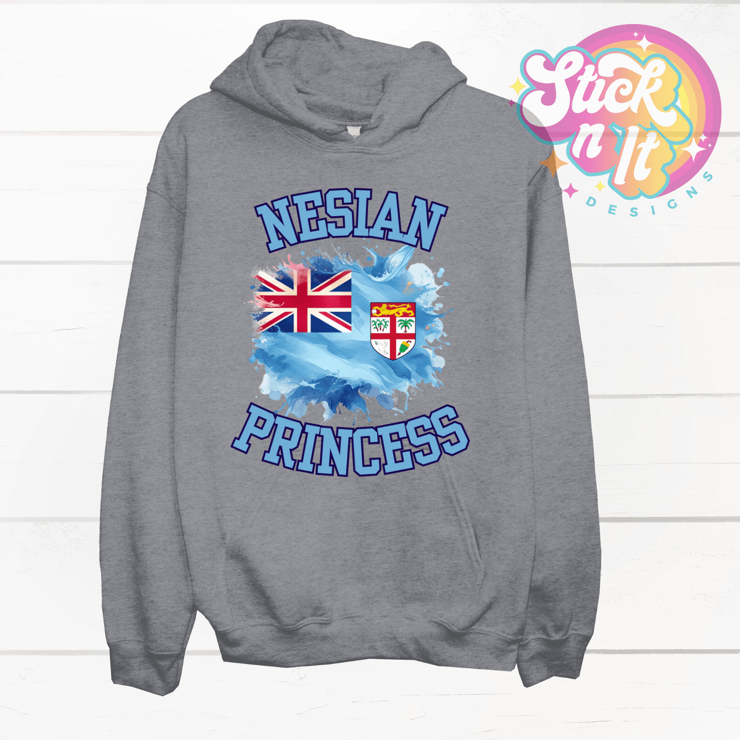FIJI NESIAN PRINCESS HOODIE - Stick N It