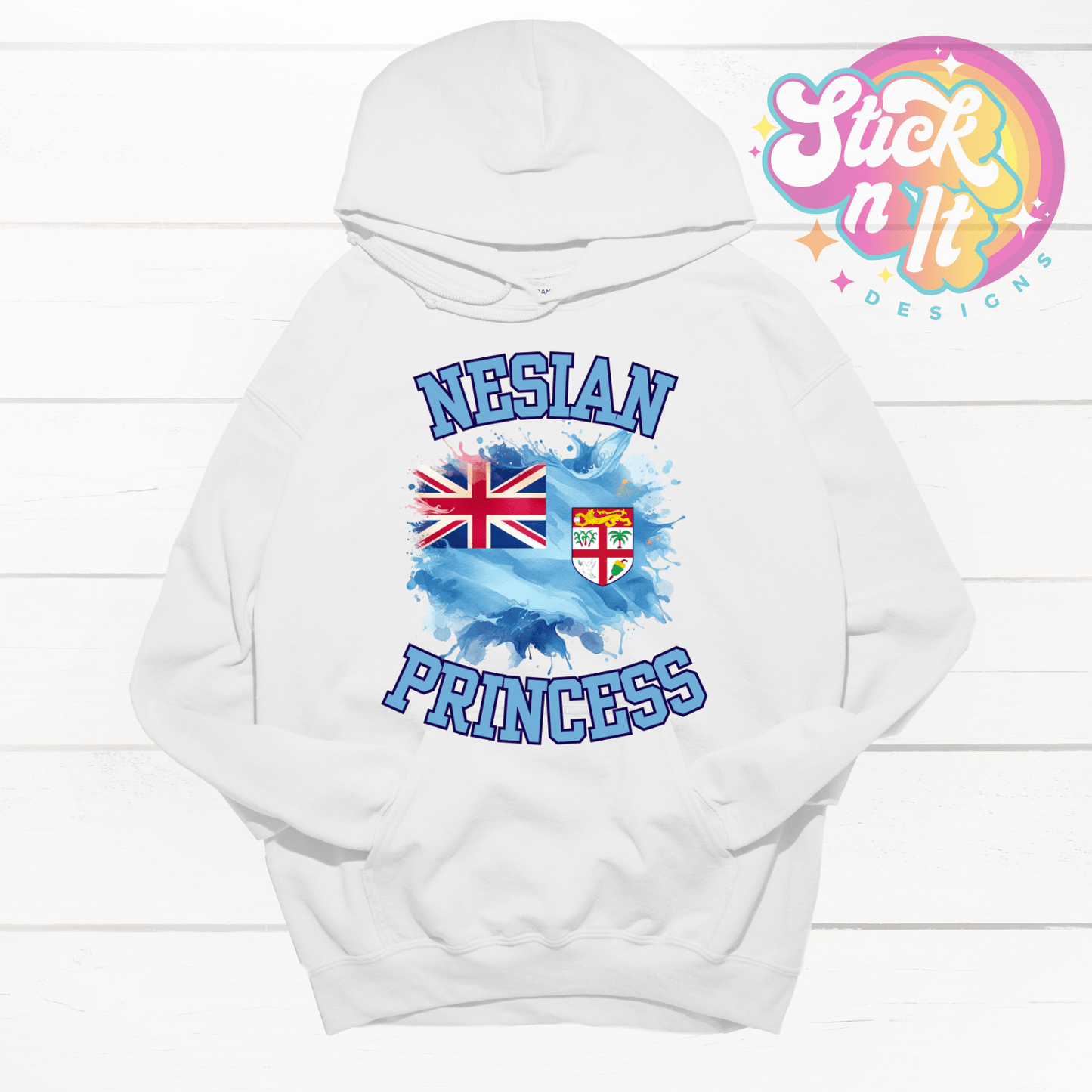 FIJI NESIAN PRINCESS HOODIE - Stick N It