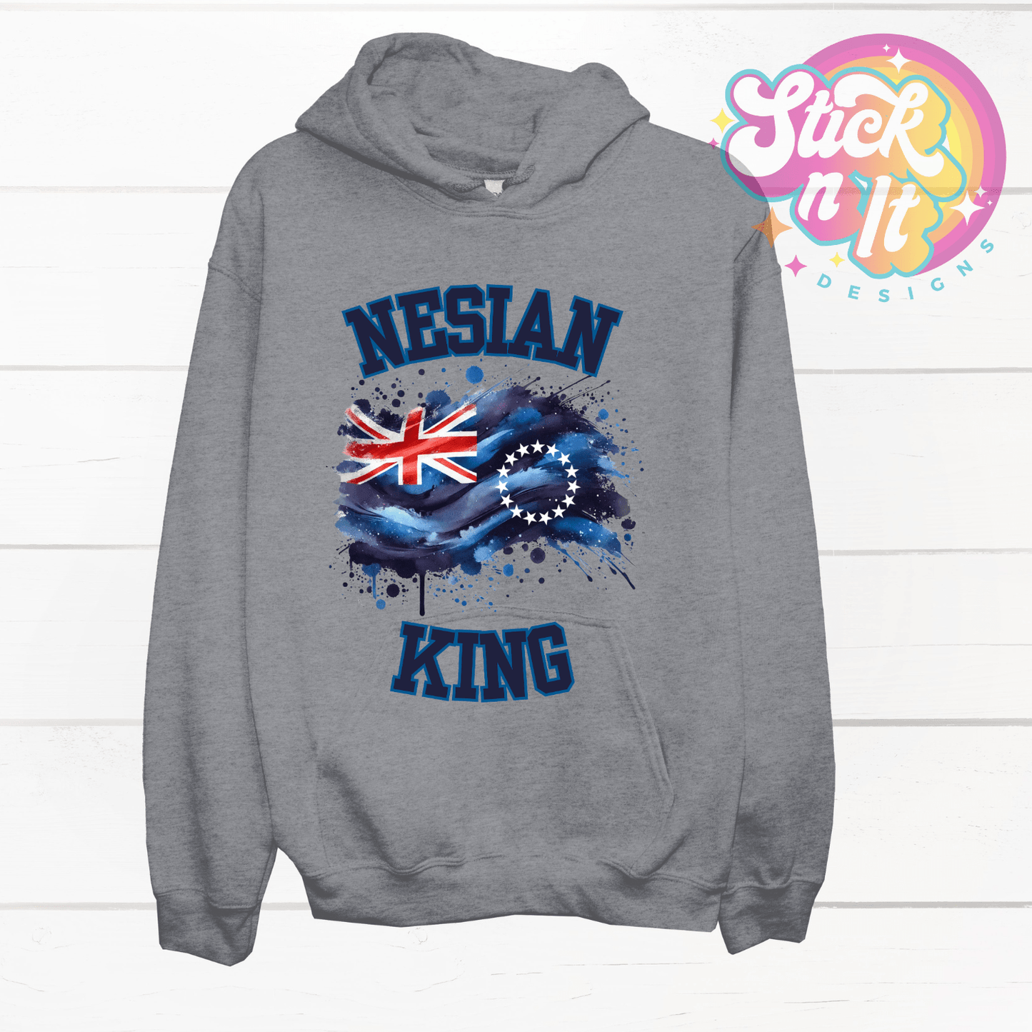 COOK ISLANDS NESIAN KING HOODIE - Stick N It