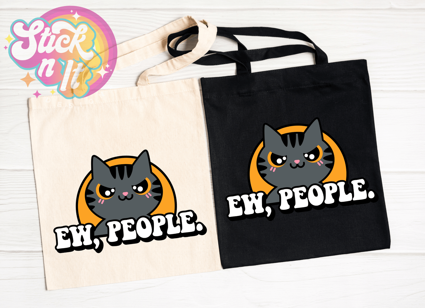 EW, PEOPLE REUSABLE TOTE BAG - Stick N It