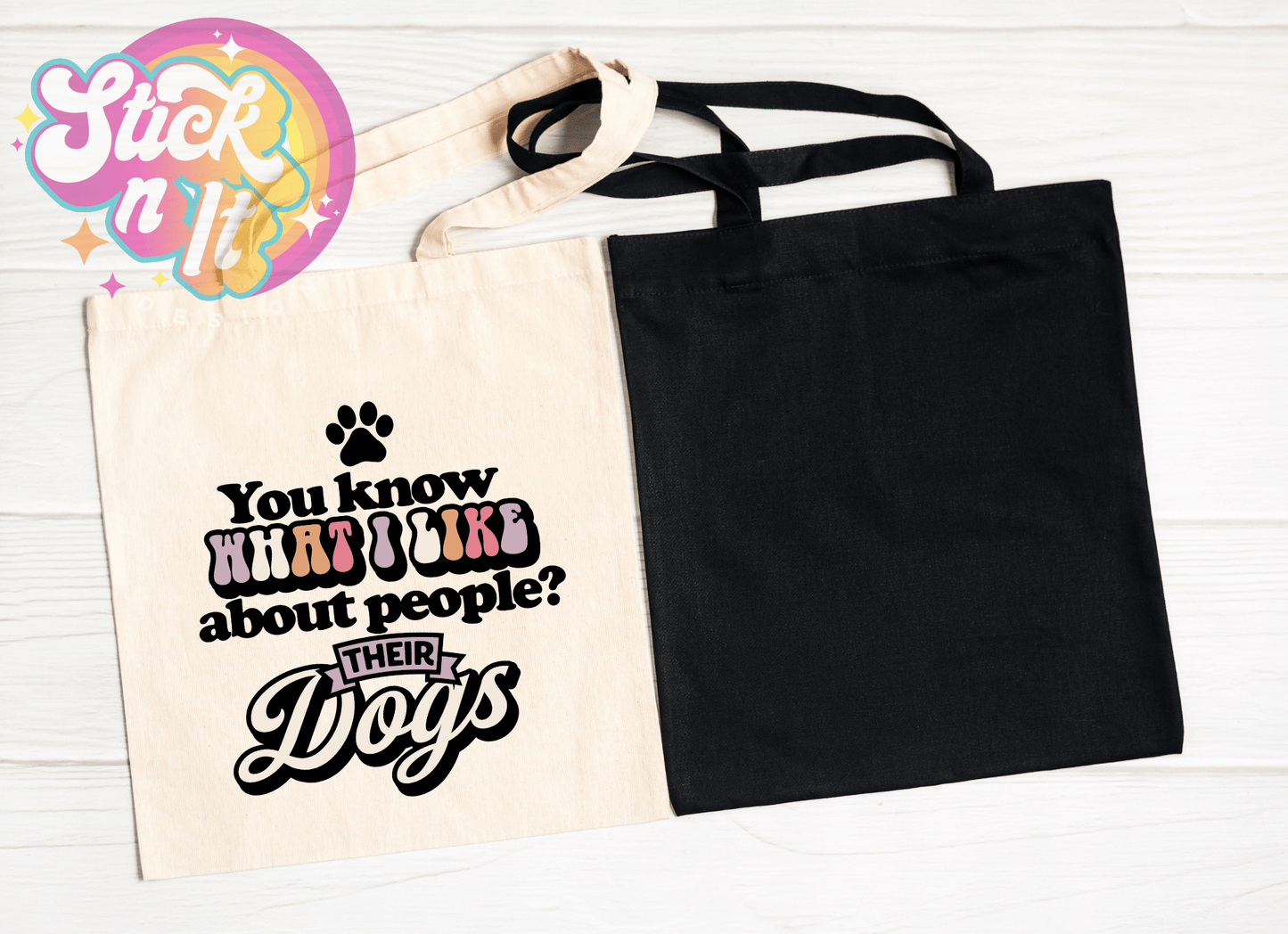PEOPLE'S DOGS TOTE BAG - Stick N It