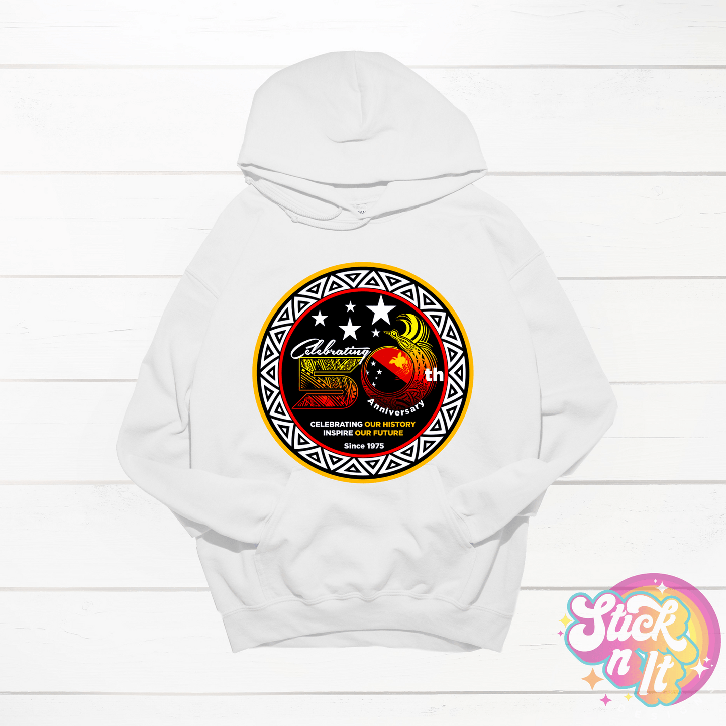 LIMITED EDITION | PNG | 50 YEARS OF INDEPENDENCE HOODIES - Stick N It