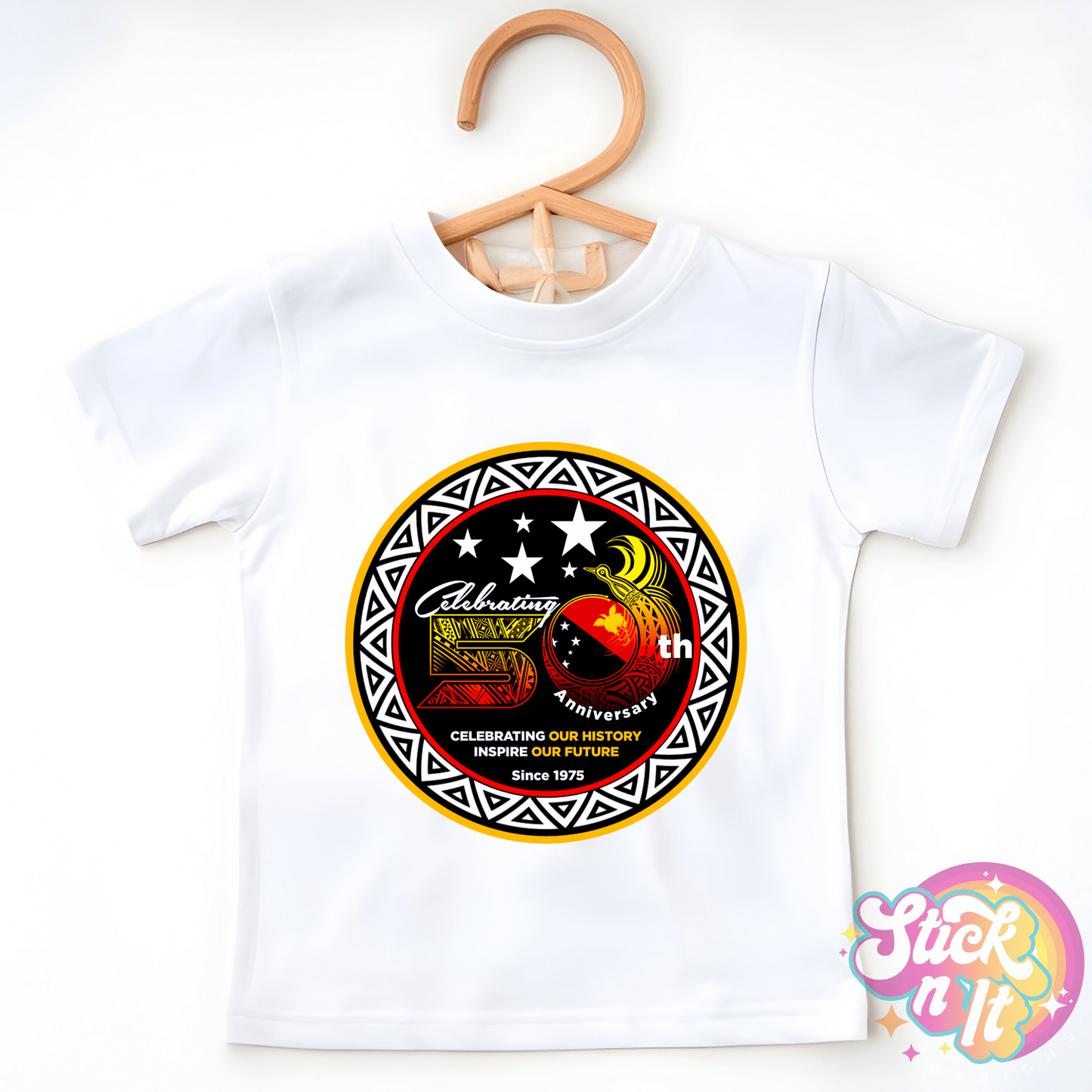 LIMITED EDITION | PNG | 50 YEARS OF INDEPENDENCE KIDS SHIRTS - Stick N It