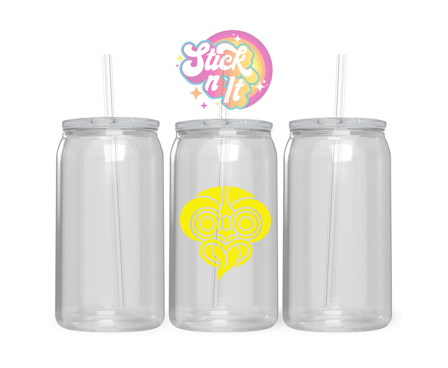 AOTEAROA NZ TANIWHA HEAD ACRYLIC CUP - Stick N It