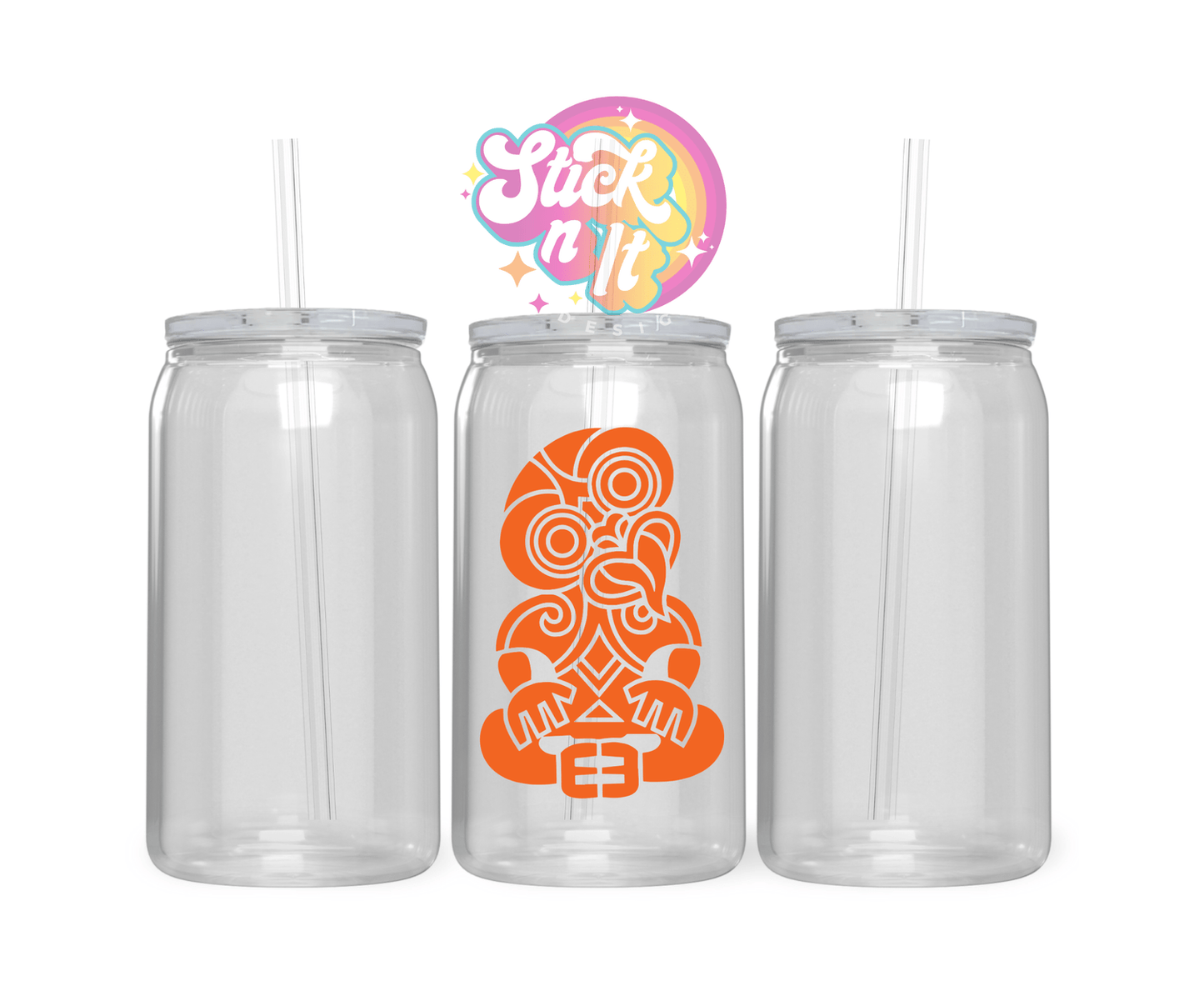 AOTEAROA NZ TIKI ACRYLIC CUP - Stick N It