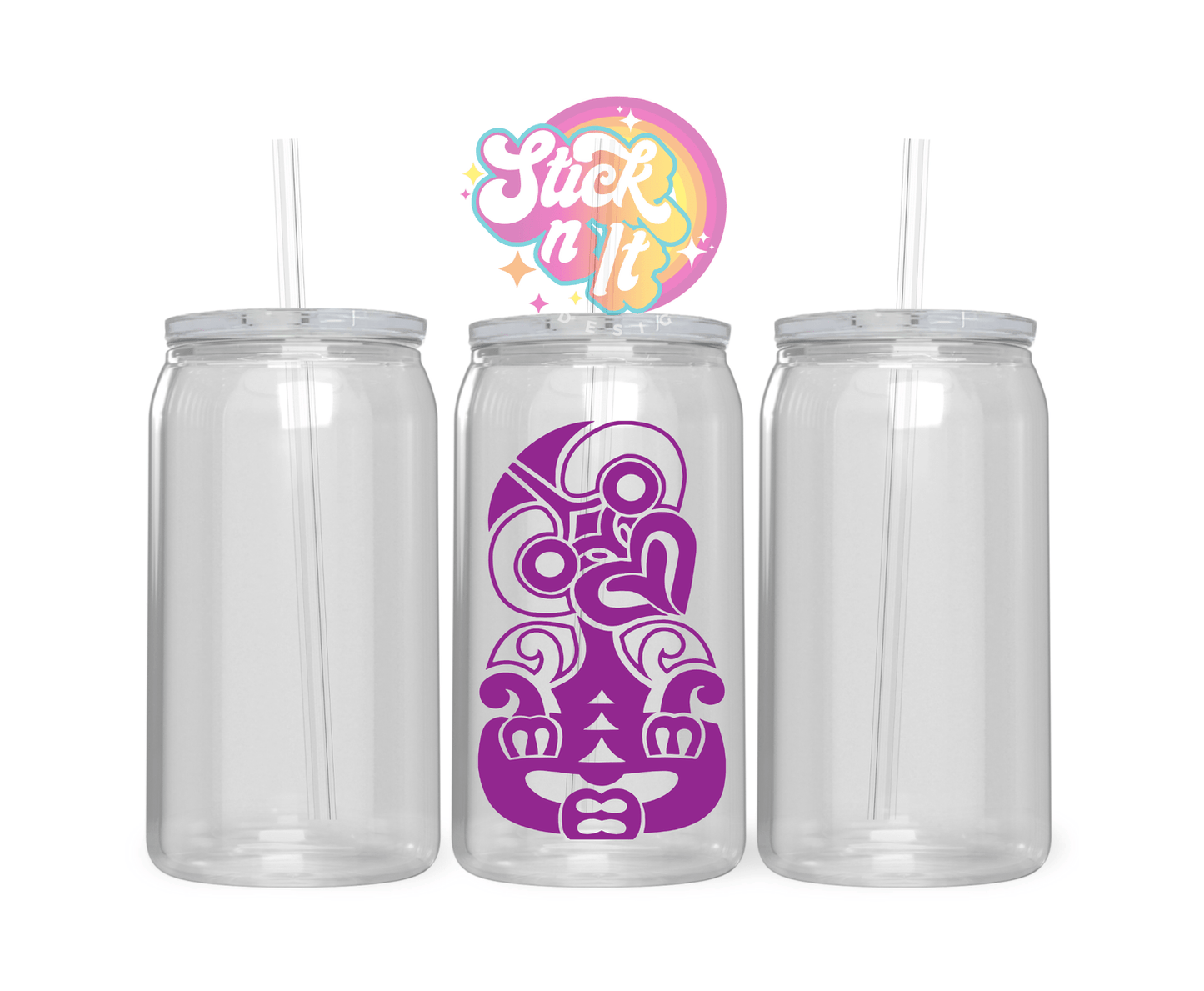 AOTEAROA NZ TIKI ACRYLIC CUP - Stick N It