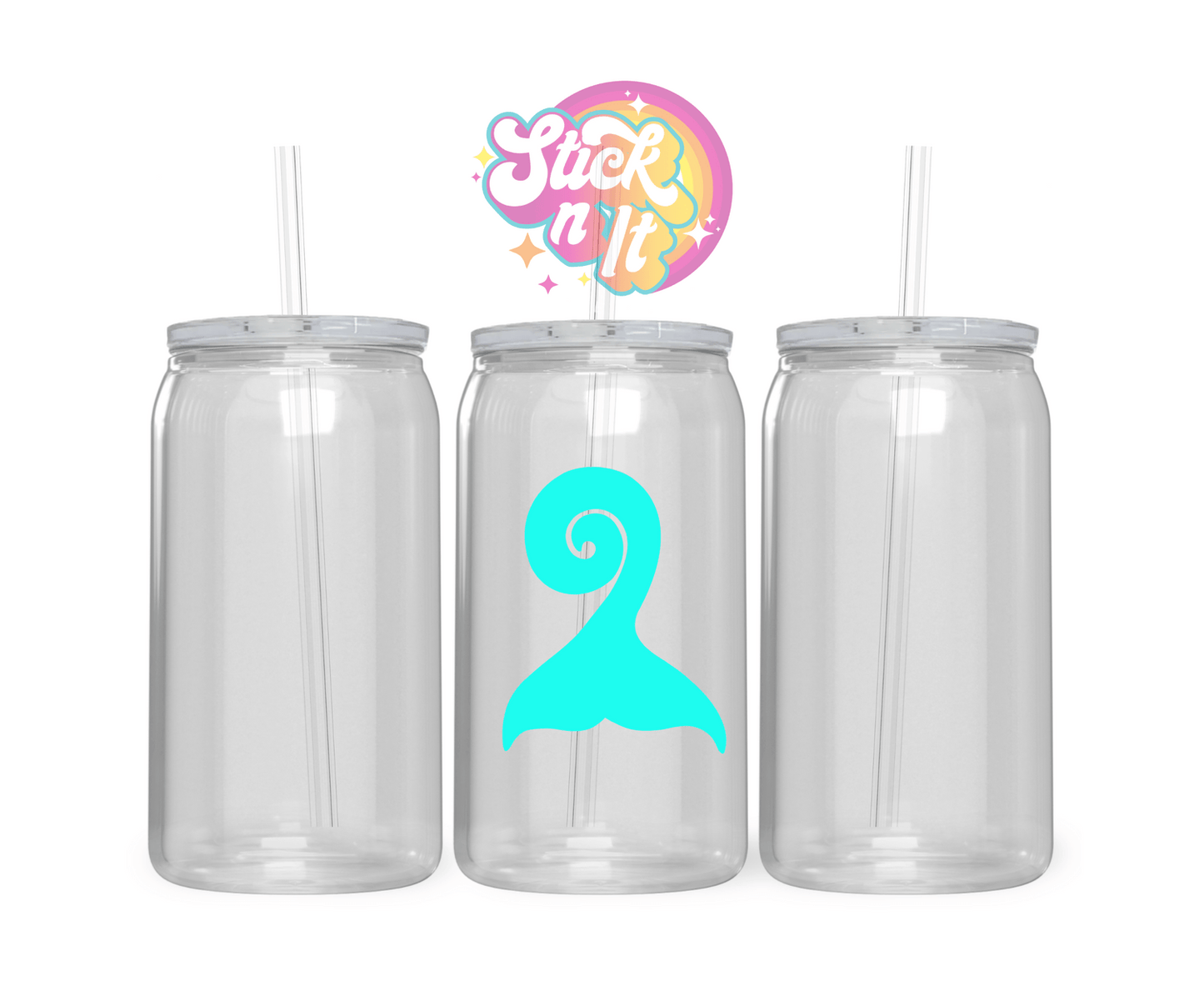 AOTEAROA NZ WHALE TAIL ACRYLIC CUP - Stick N It