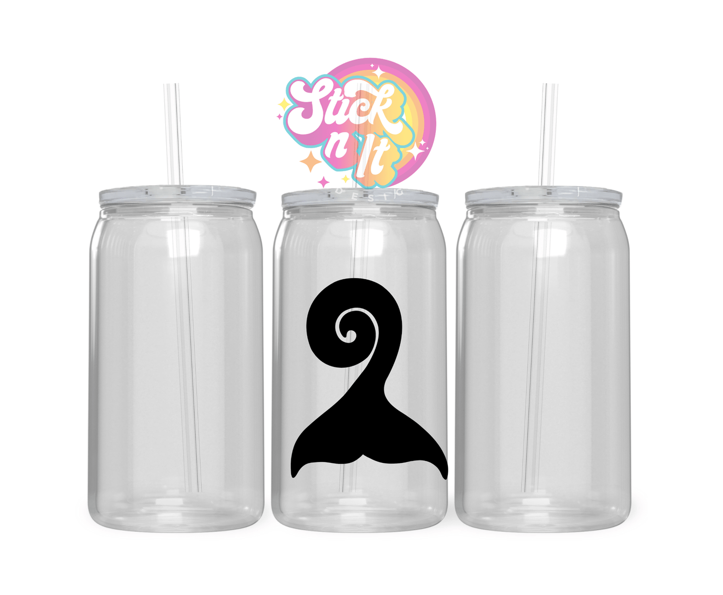 AOTEAROA NZ WHALE TAIL ACRYLIC CUP - Stick N It