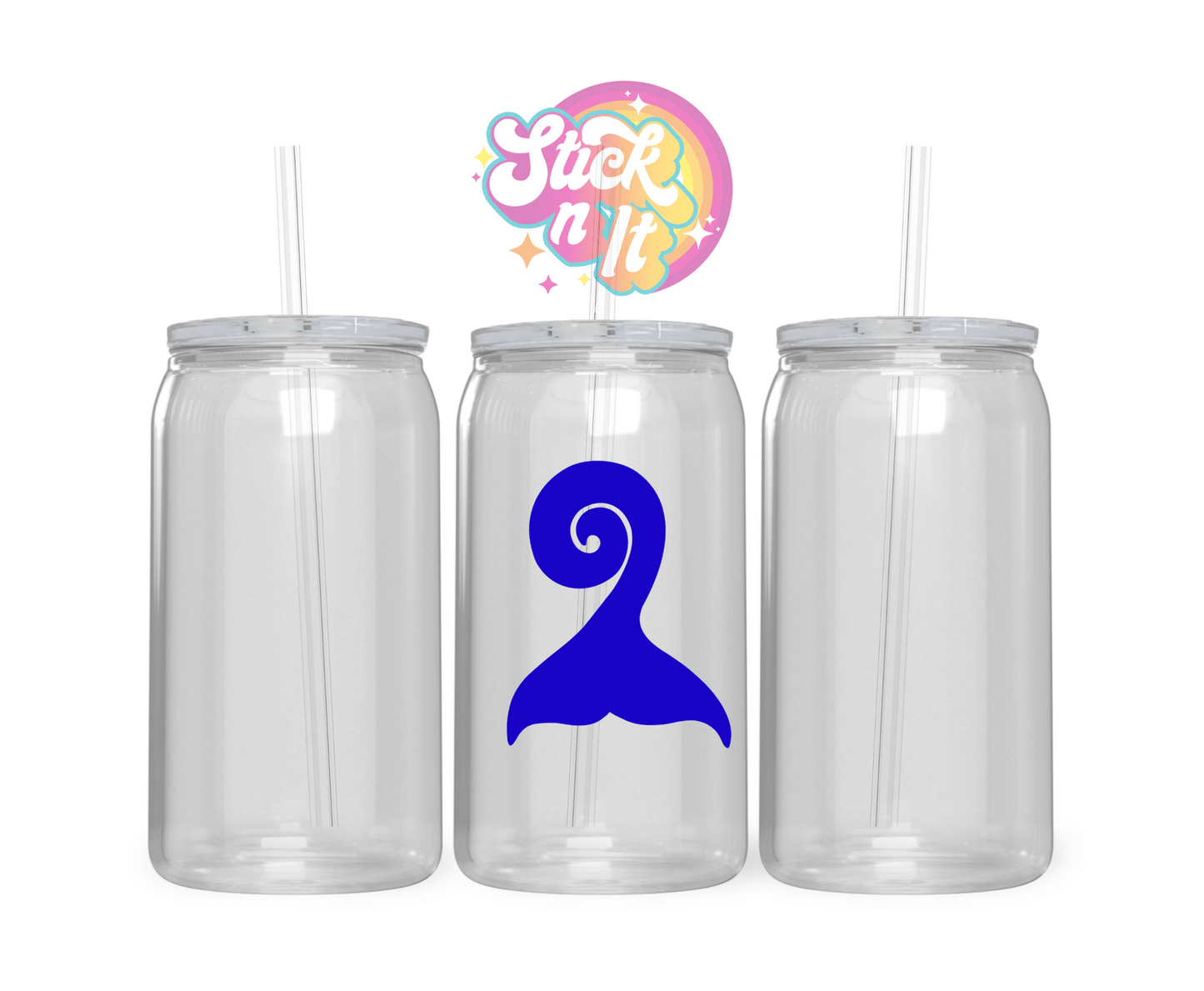 AOTEAROA NZ WHALE TAIL ACRYLIC CUP - Stick N It