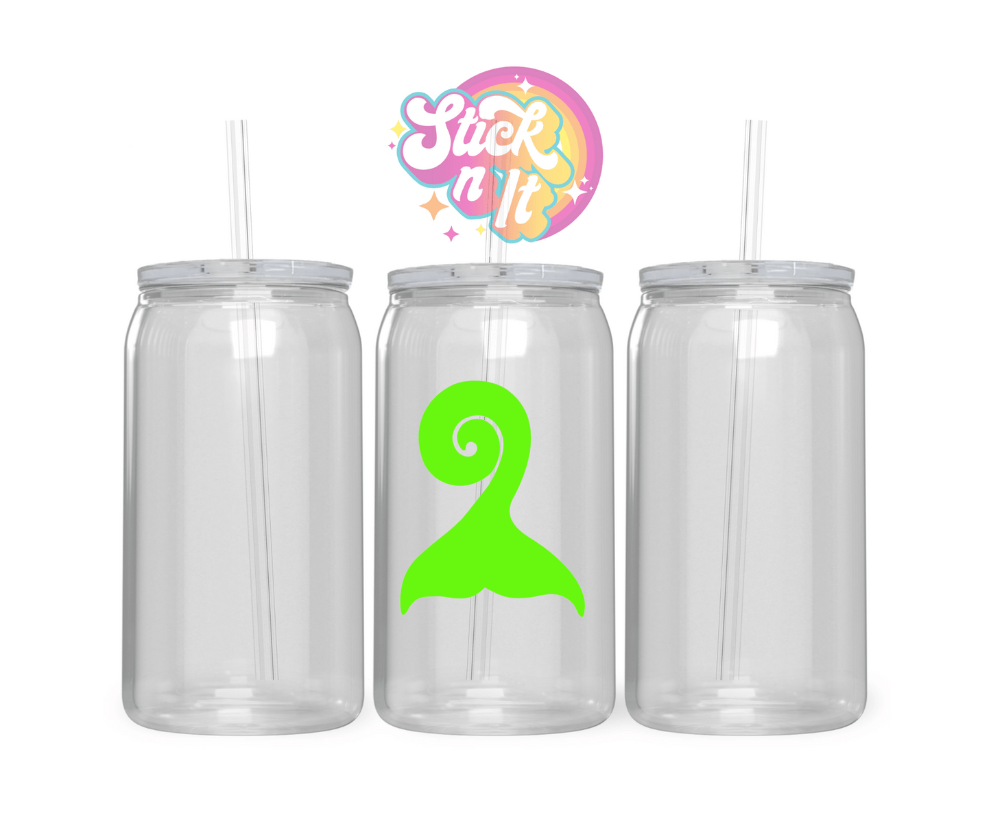 AOTEAROA NZ WHALE TAIL ACRYLIC CUP - Stick N It