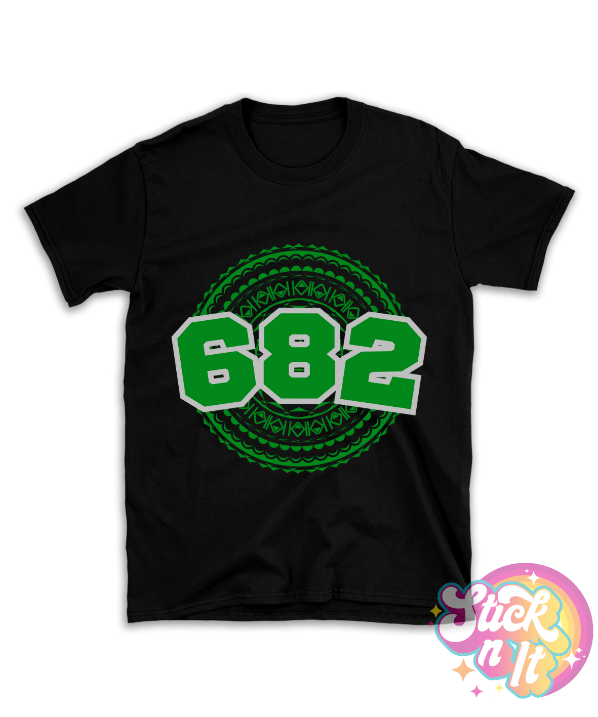 COOK ISLANDS 682 BLACK SHIRT - Stick N It
