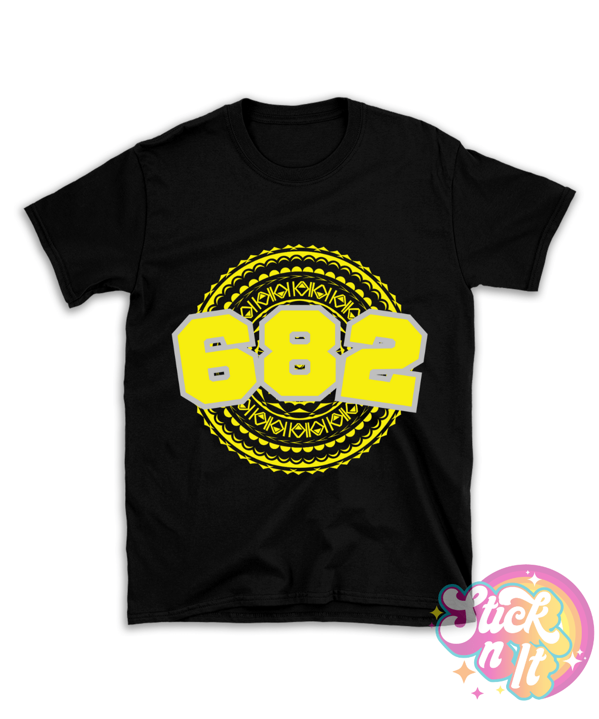 COOK ISLANDS 682 BLACK SHIRT - Stick N It